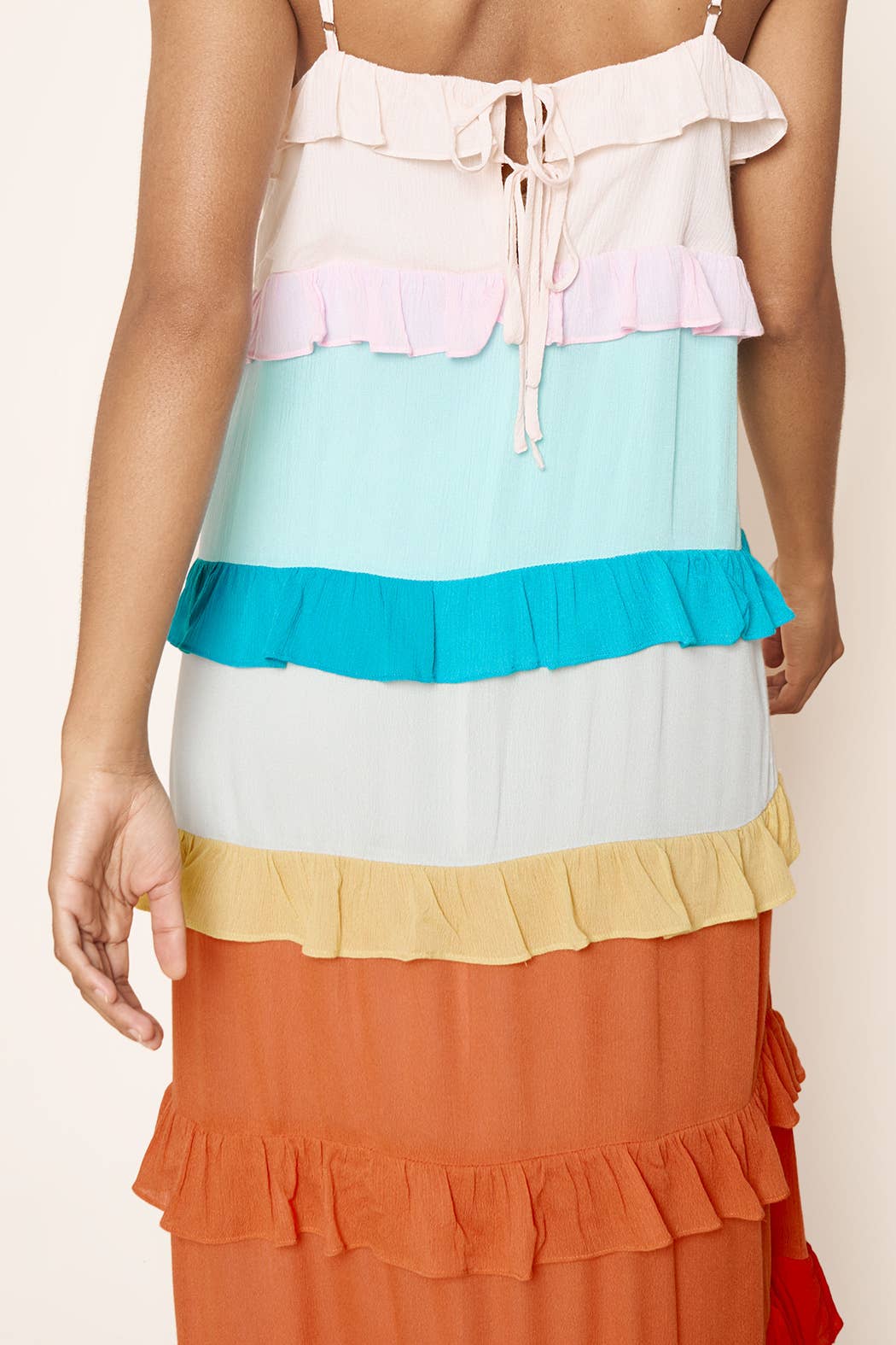 Taste the Rainbow Ruffle Maxi Dress