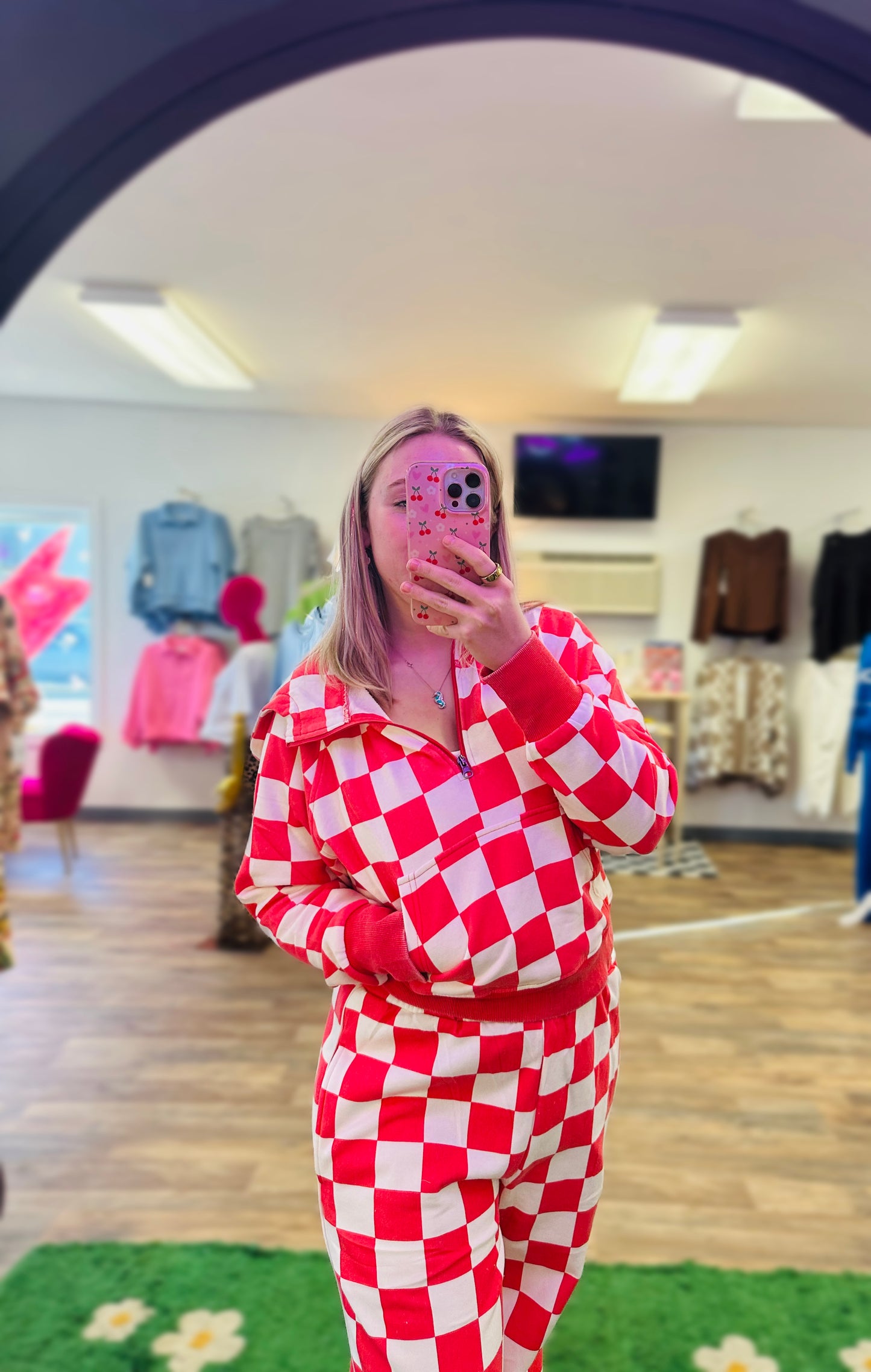 Cozy Checker Hoodie
