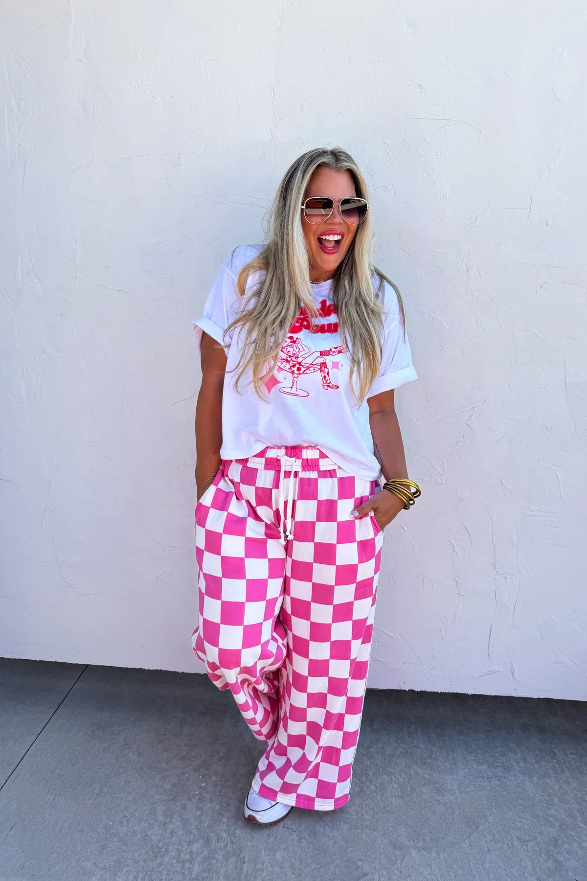 Cozy Checker Sweats