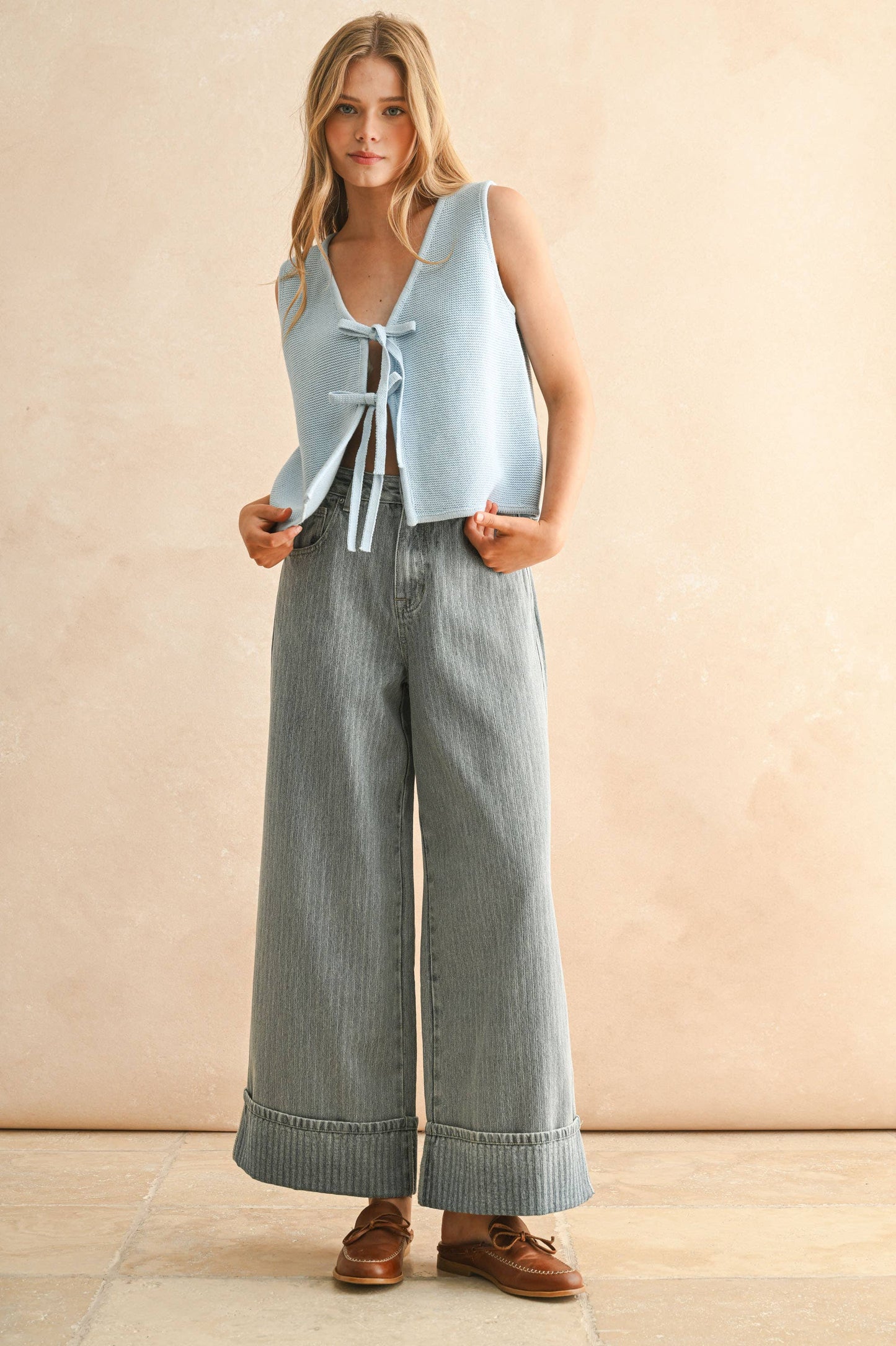 MIOU MUSE | Sweet Cream Tie Top