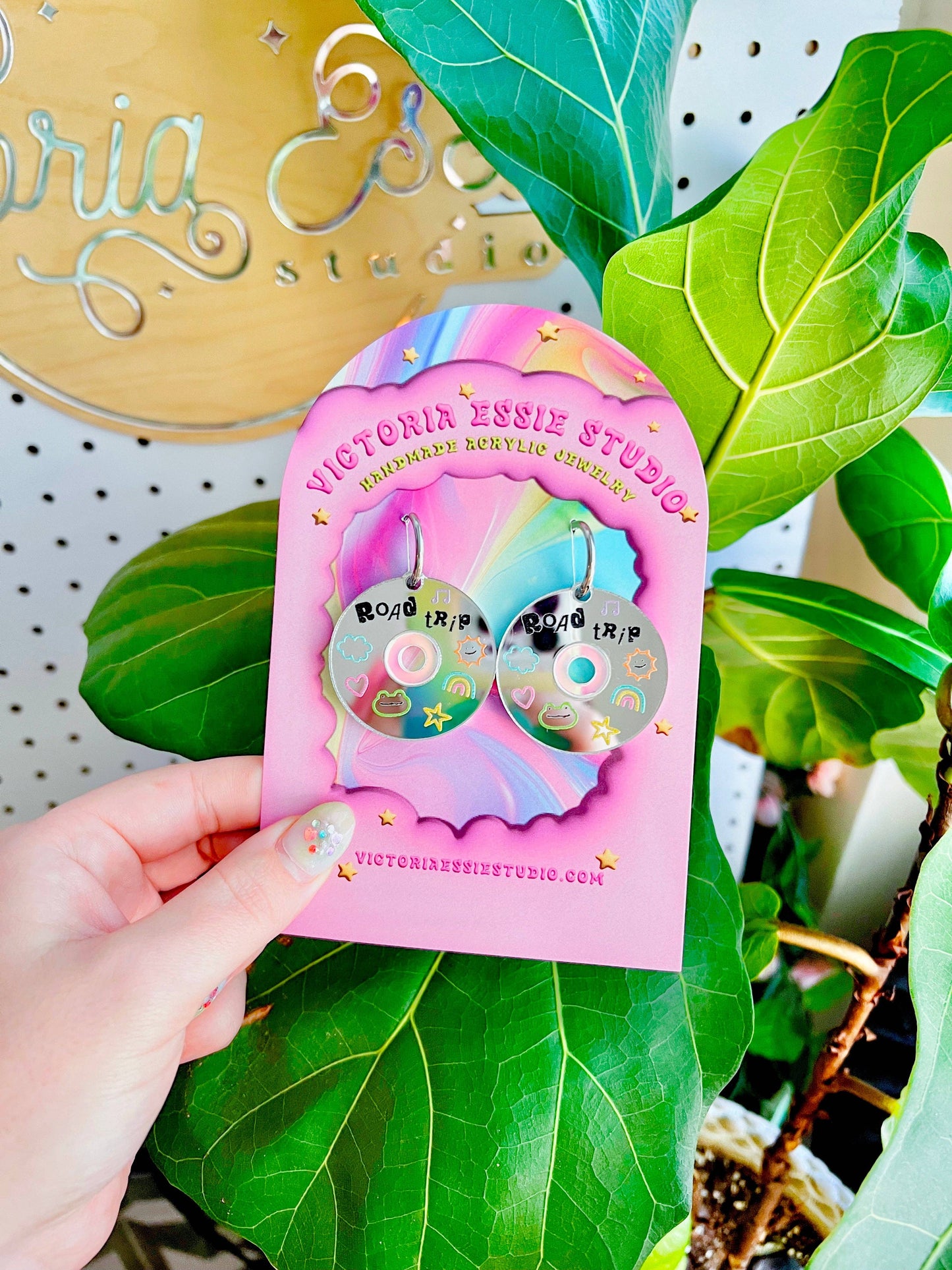 Road Trip Mix CD Earrings