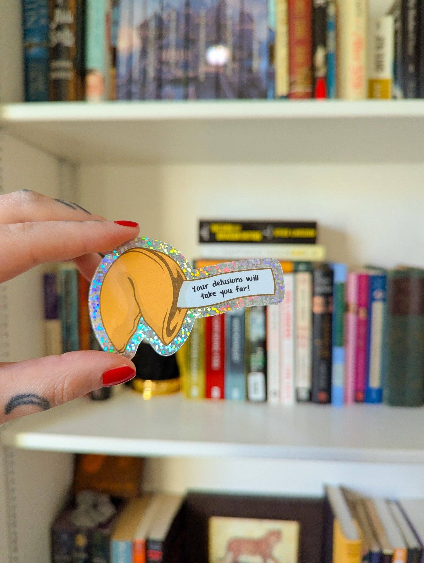 Fortune cookie sticker