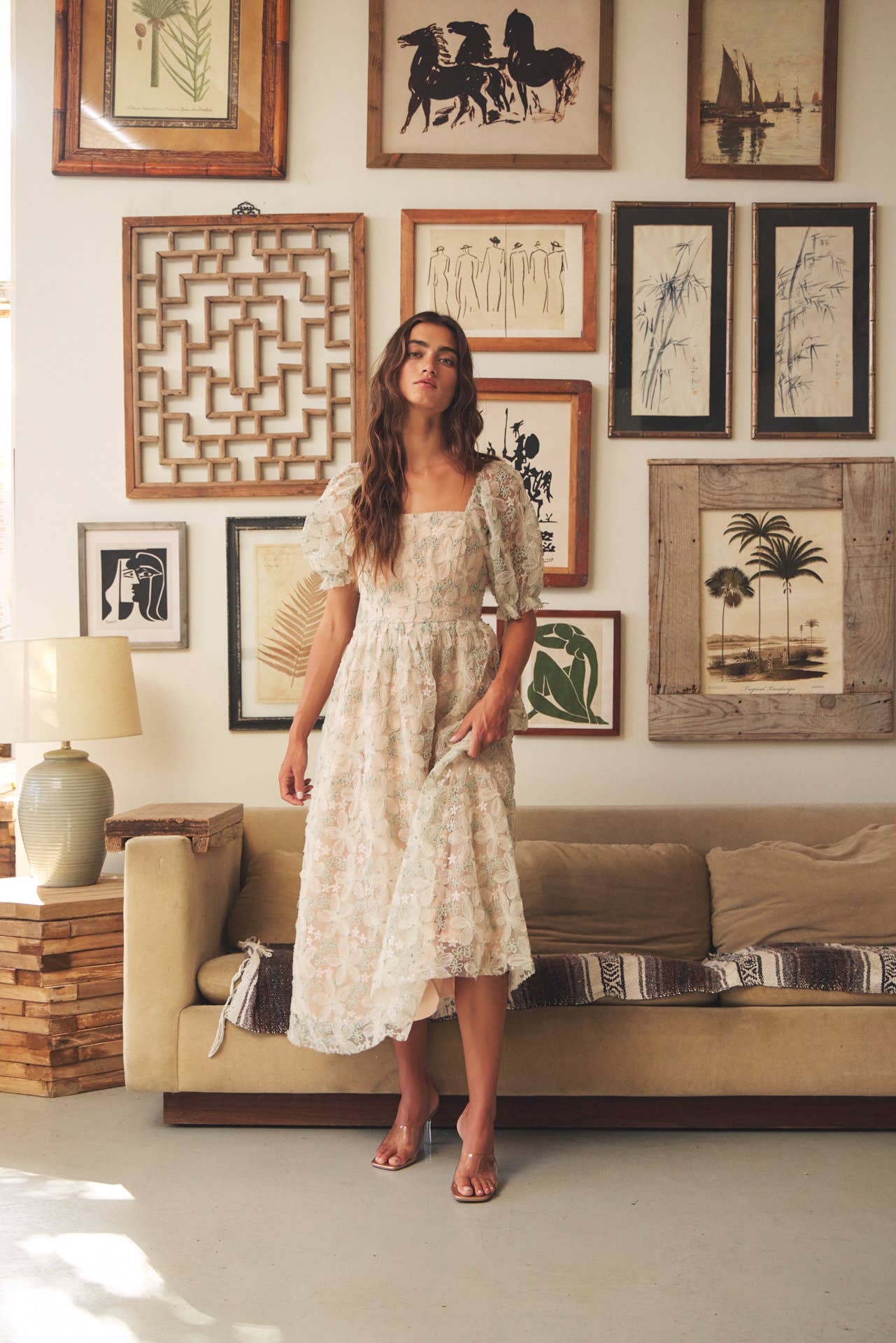 In February | Golden Grace Maxi Dress