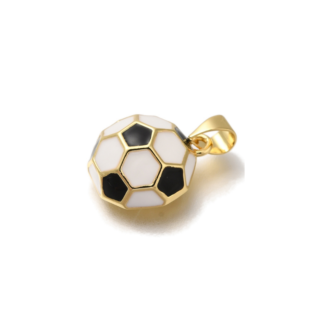 *Gold Soccer Ball Charm