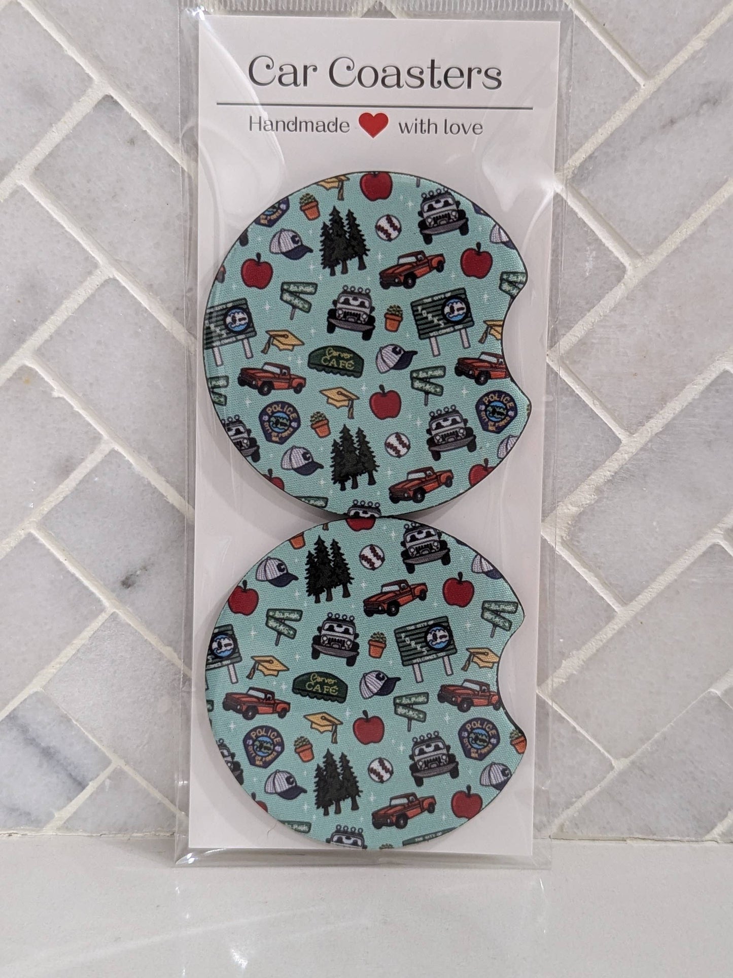 Twilight Icon Doodles Car Coasters