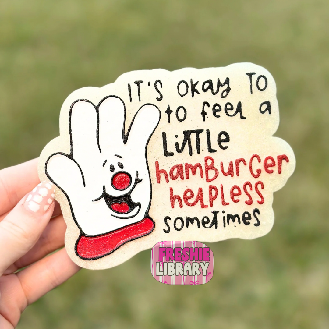 Hamburger Helpless Car Freshener