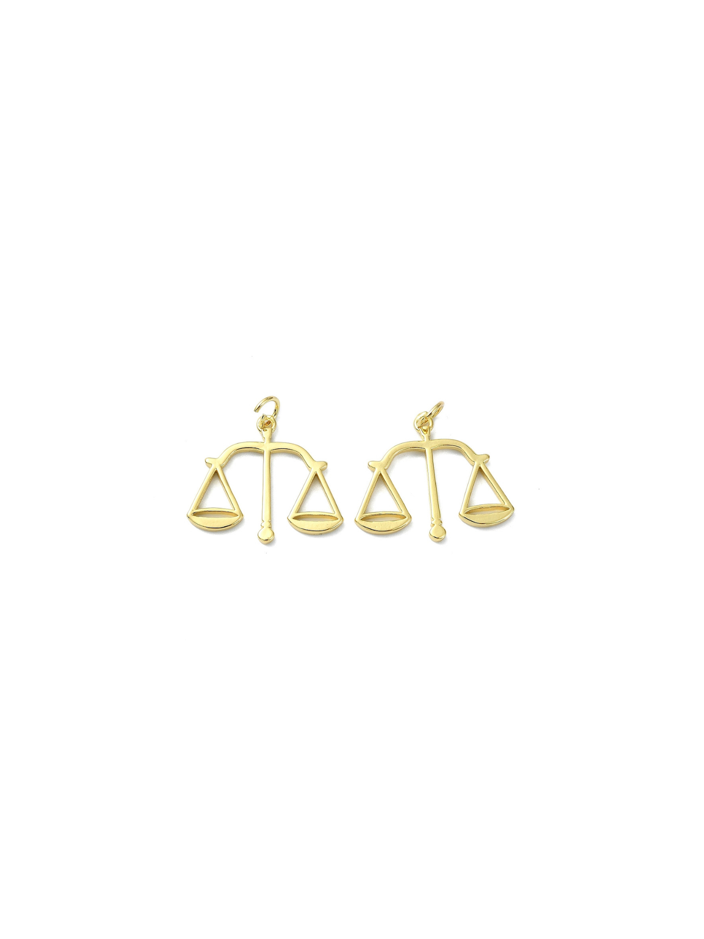 Gold Scales of Justice Charm