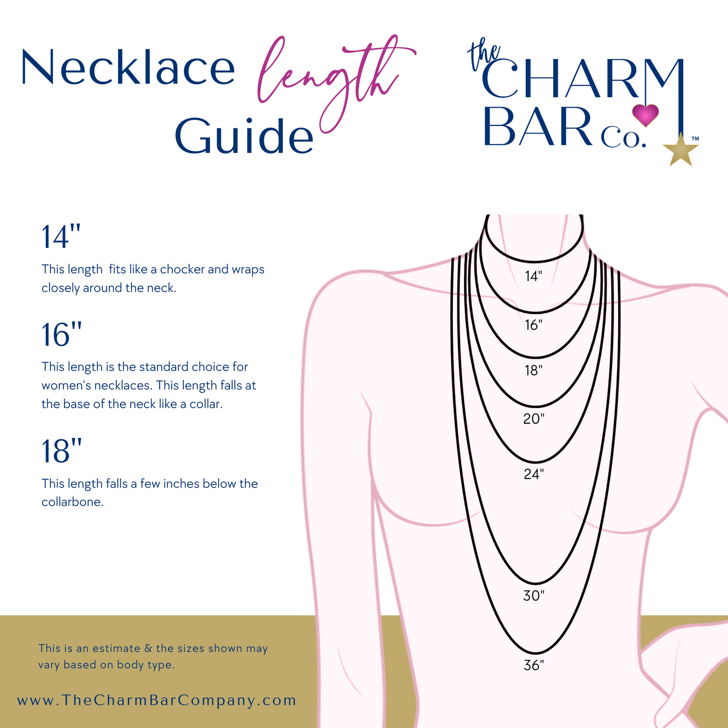 Gold Ashley (Box) Necklace