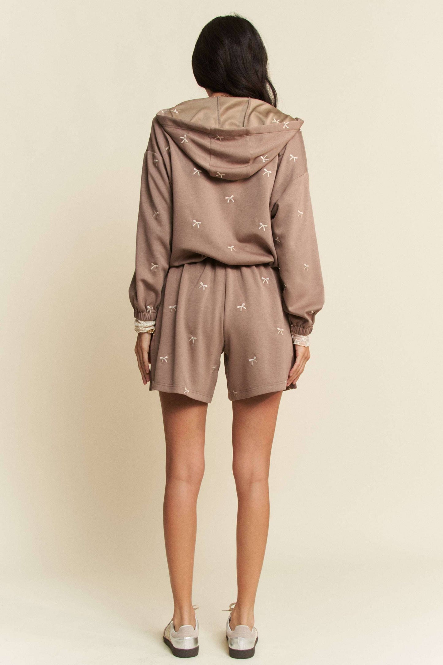 Embroidered Bow Set-SHORTS