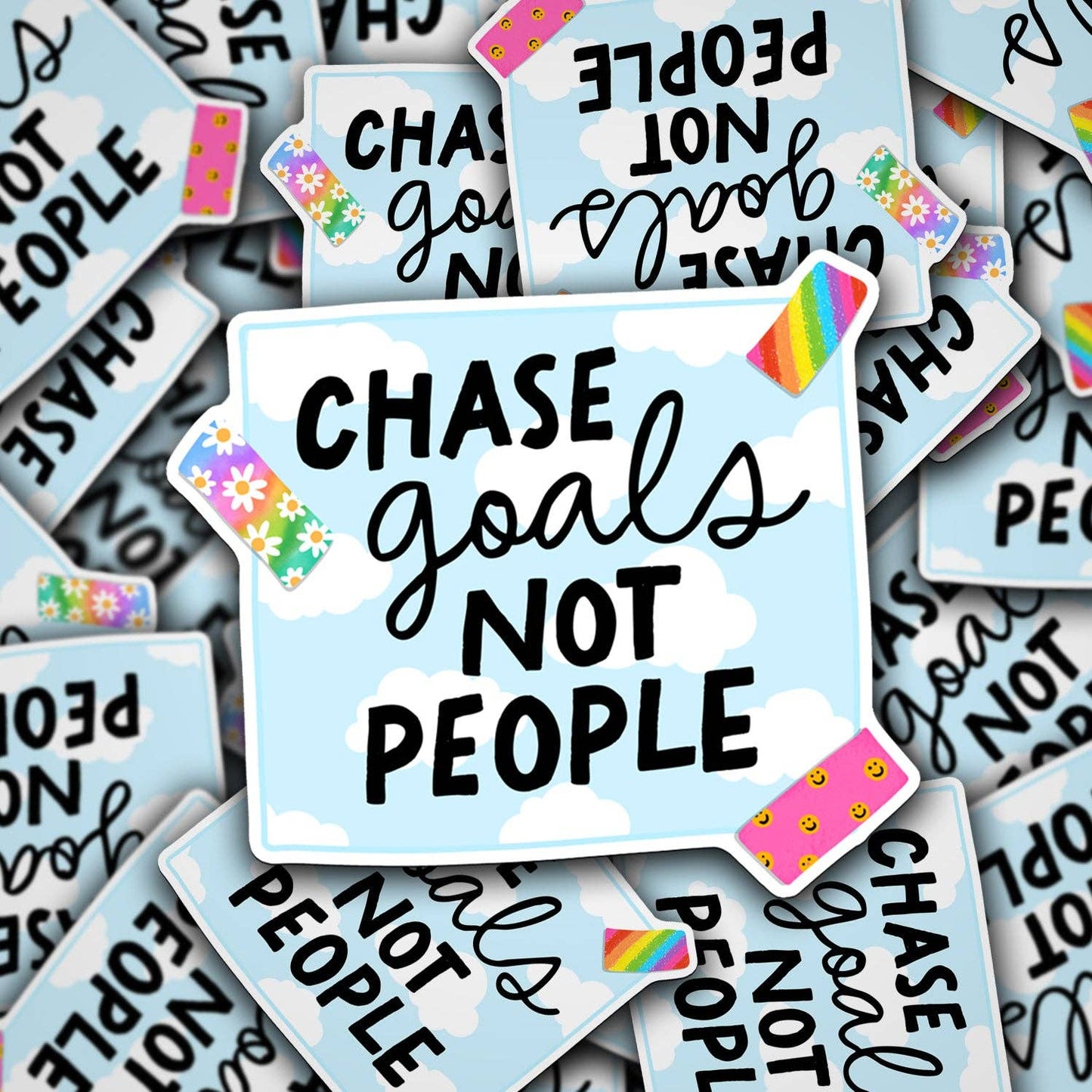 Vinyl Decal Chase Goals Not People