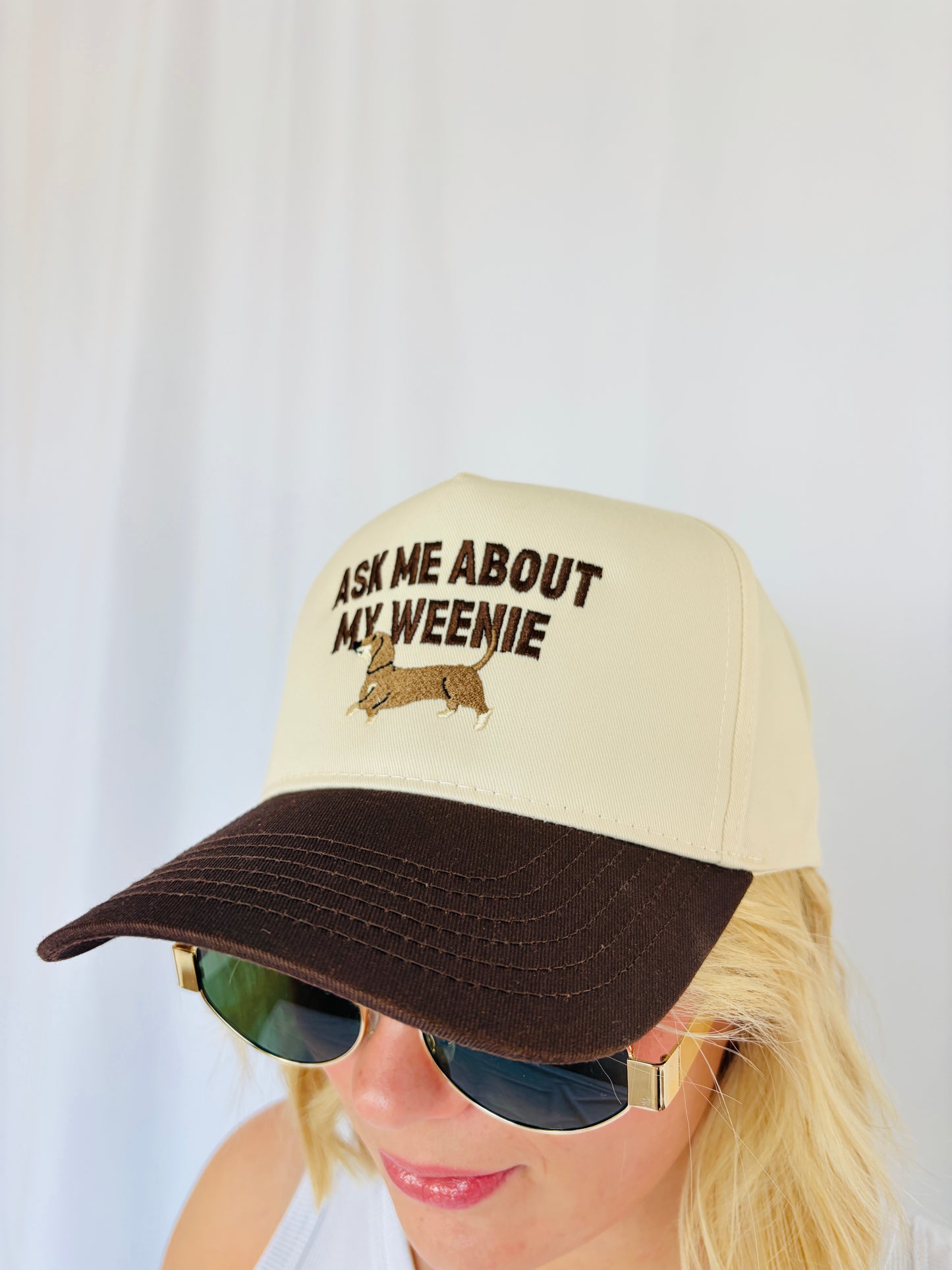 Ask Me About My Weenie dog mom hat