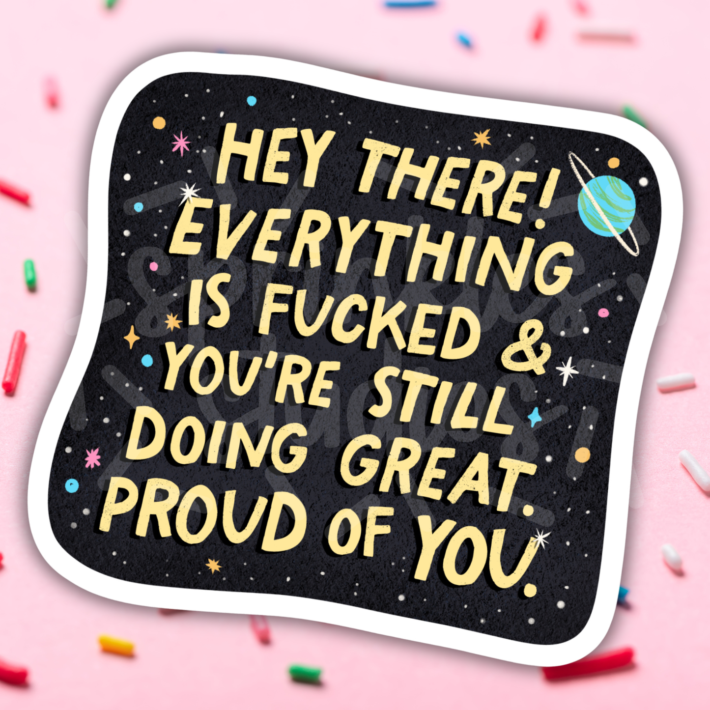 Everything is Fcked Vinyl Sticker