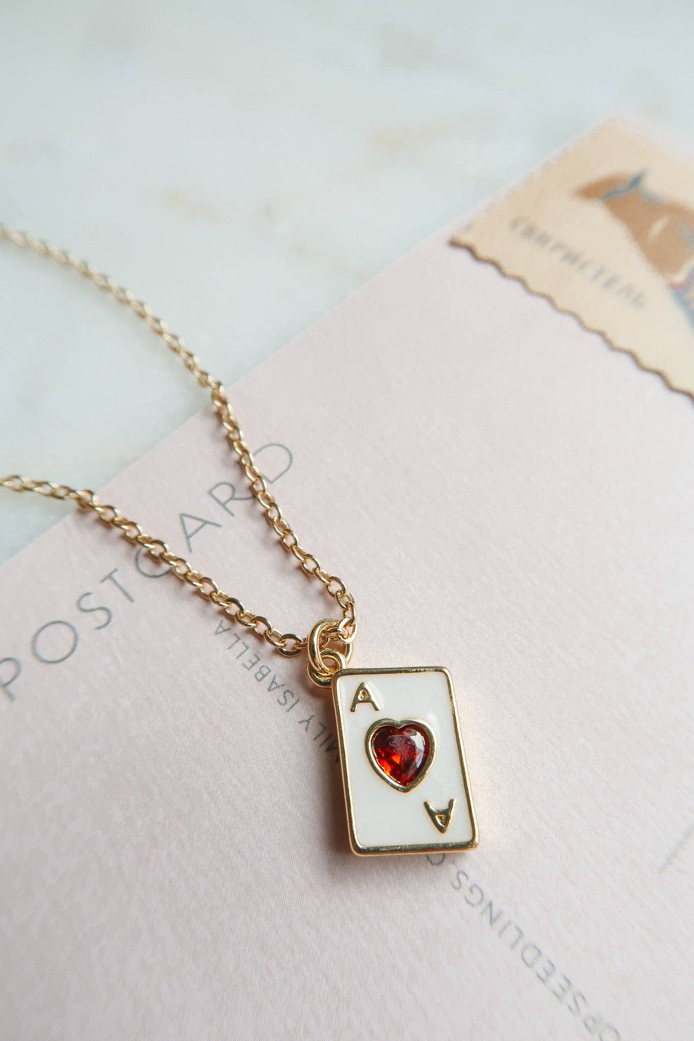 Take a Chance on Me Ace of Hearts Necklace