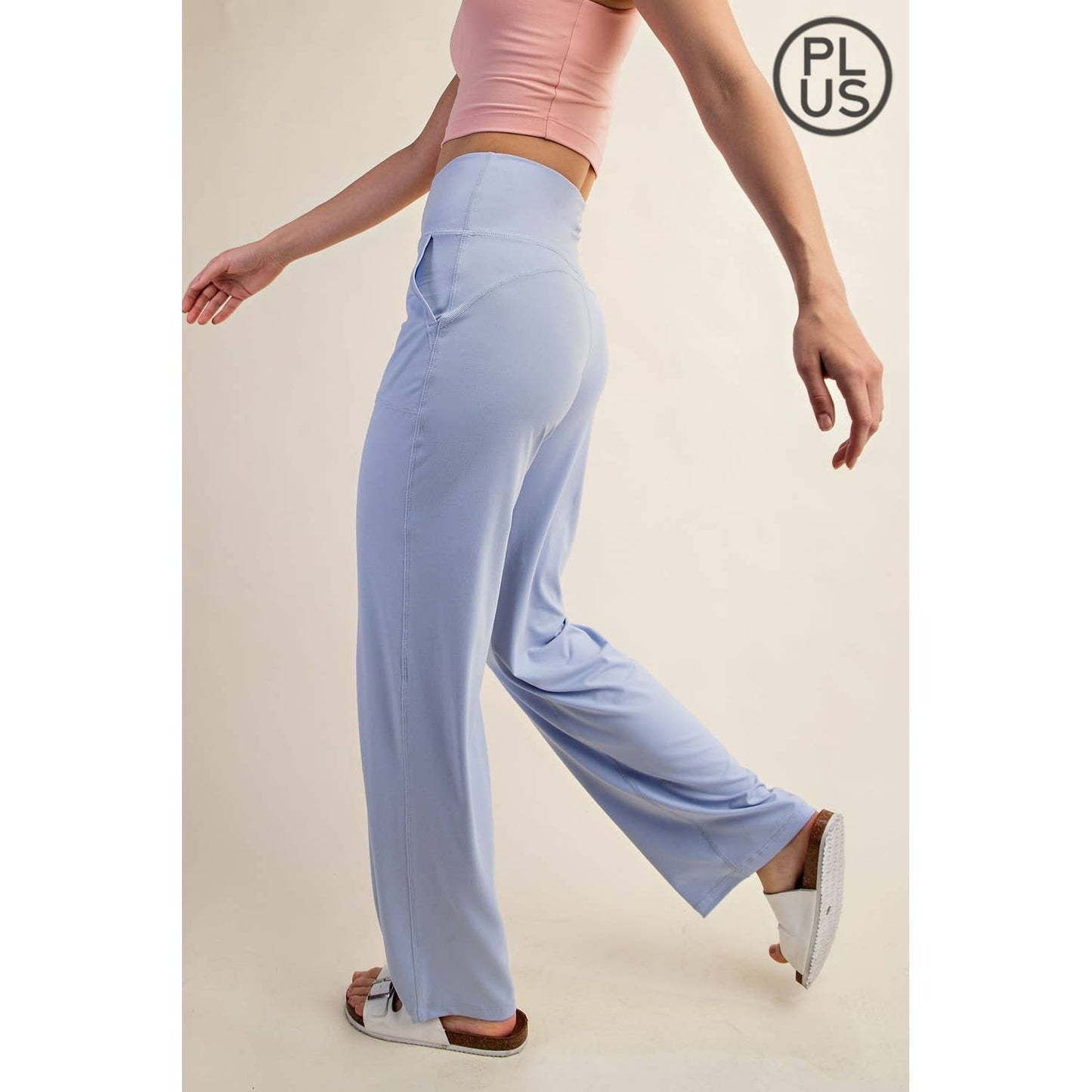 PLUS BUTTER SOFT STRAIGHT CASUAL YOGA PANTS
