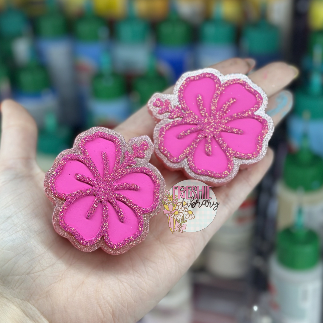 Hibiscus Flower Vent Set Car Freshie