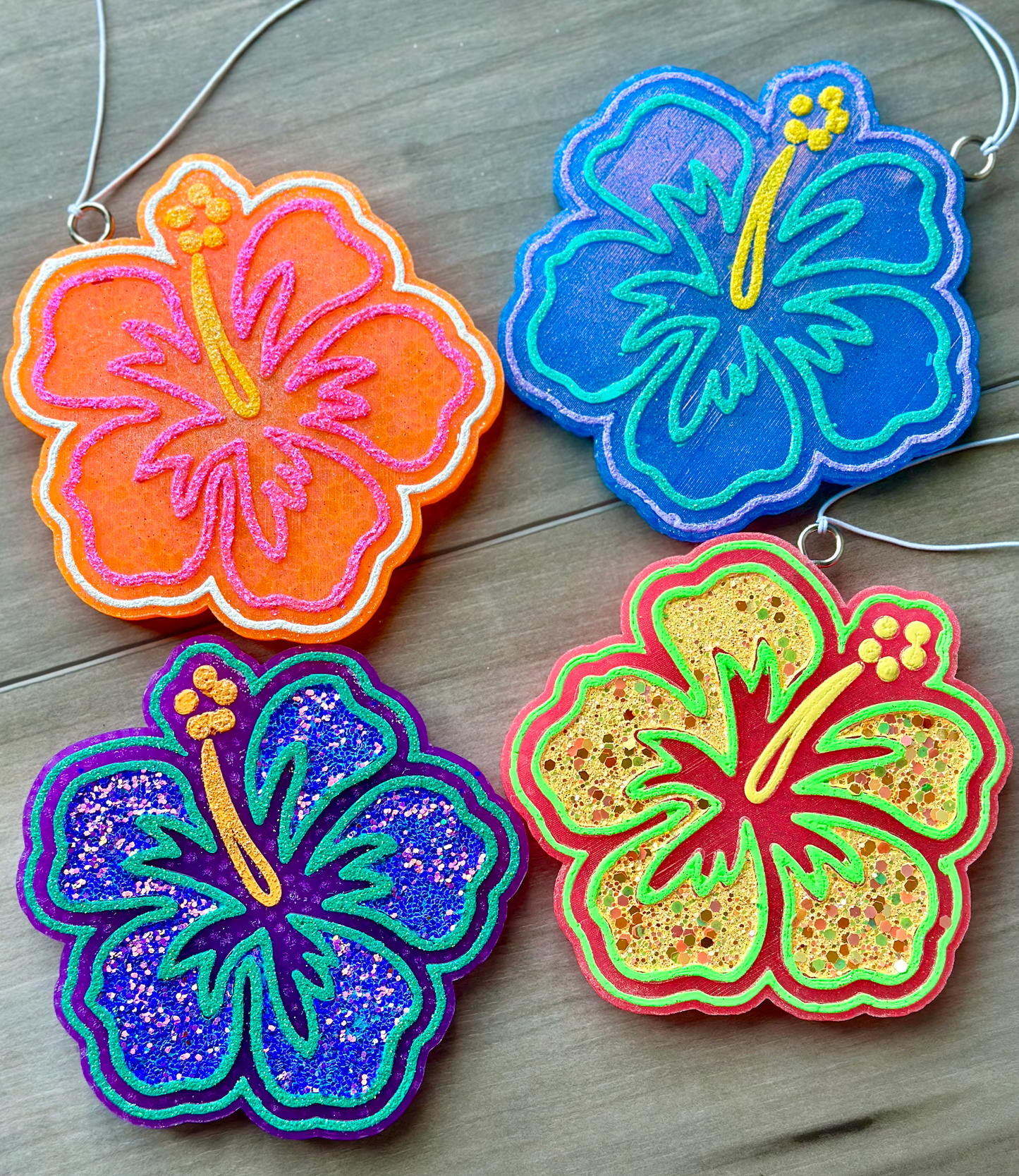 Hibiscus Flower Car Freshie