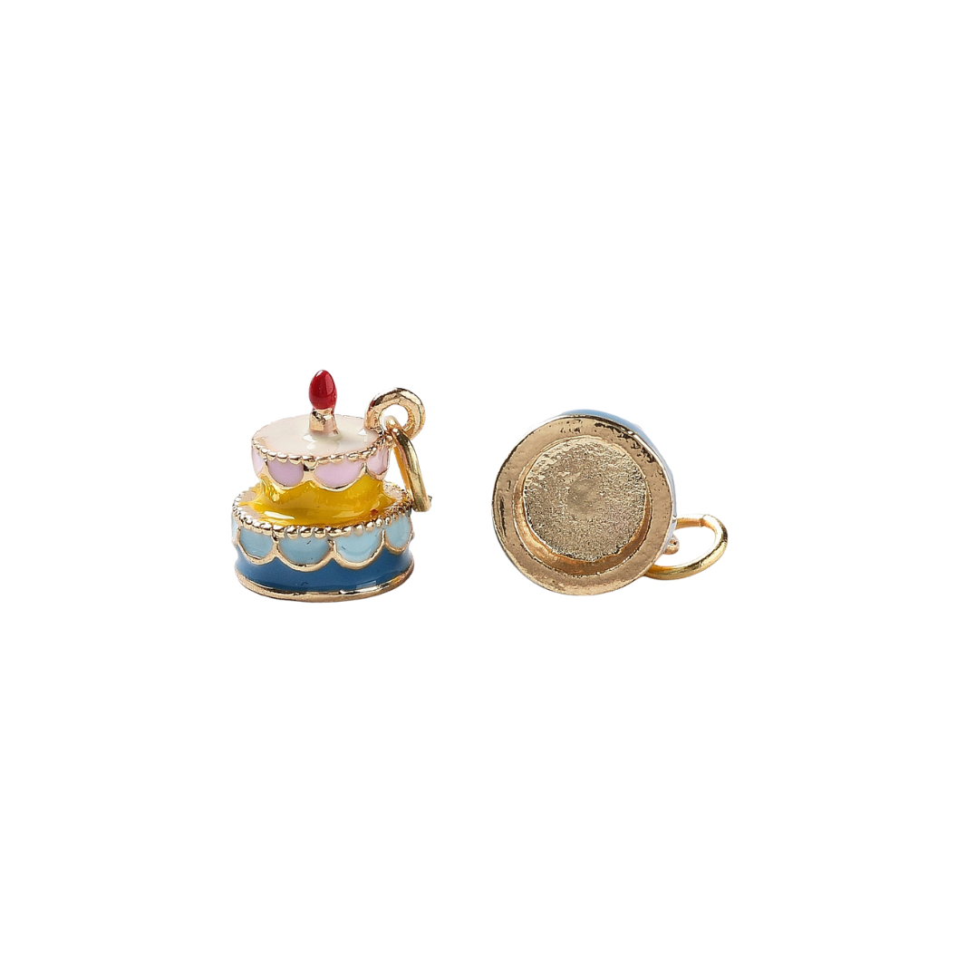 Gold Sweet Wishes Cake Charm