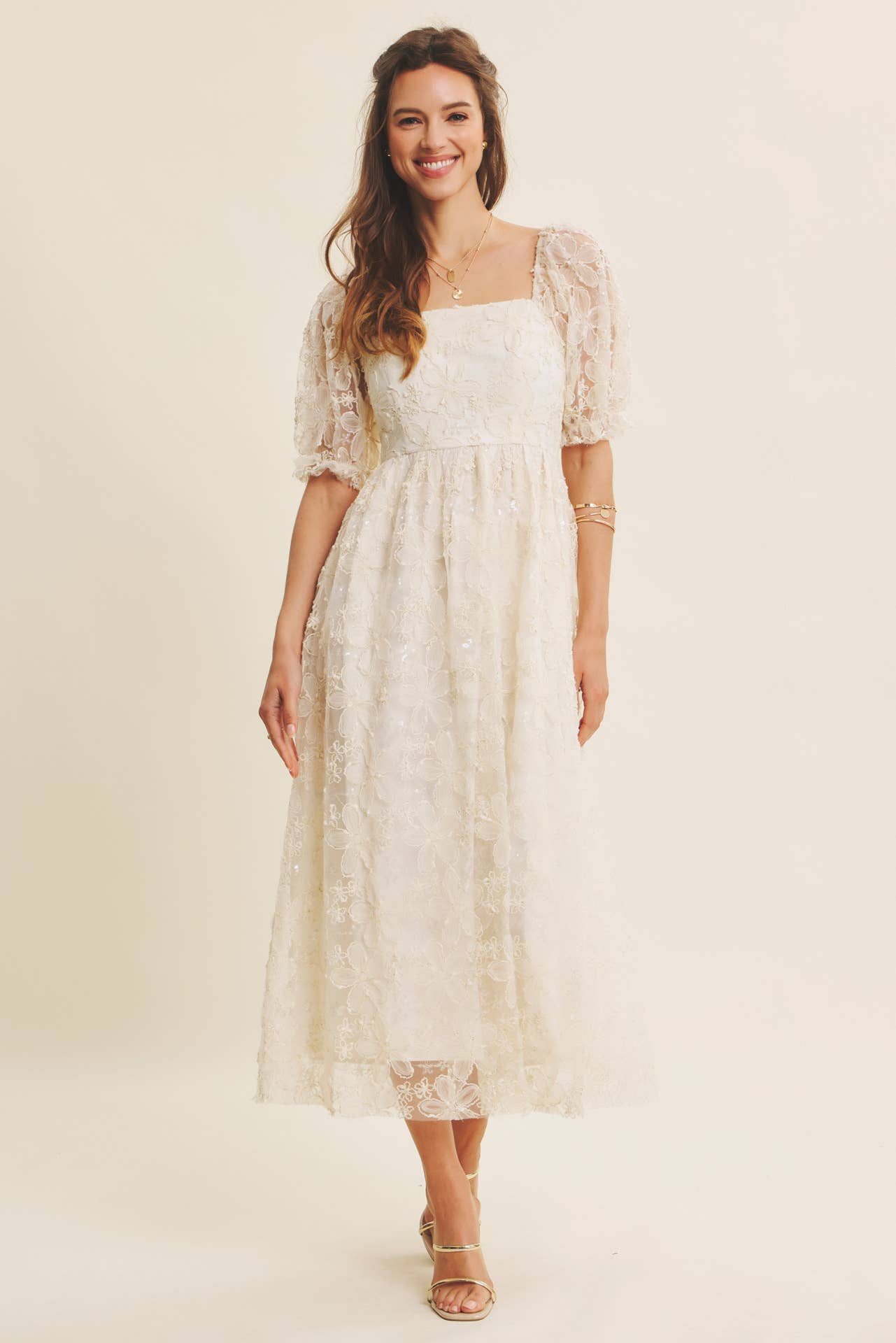 In February | Golden Grace Maxi Dress