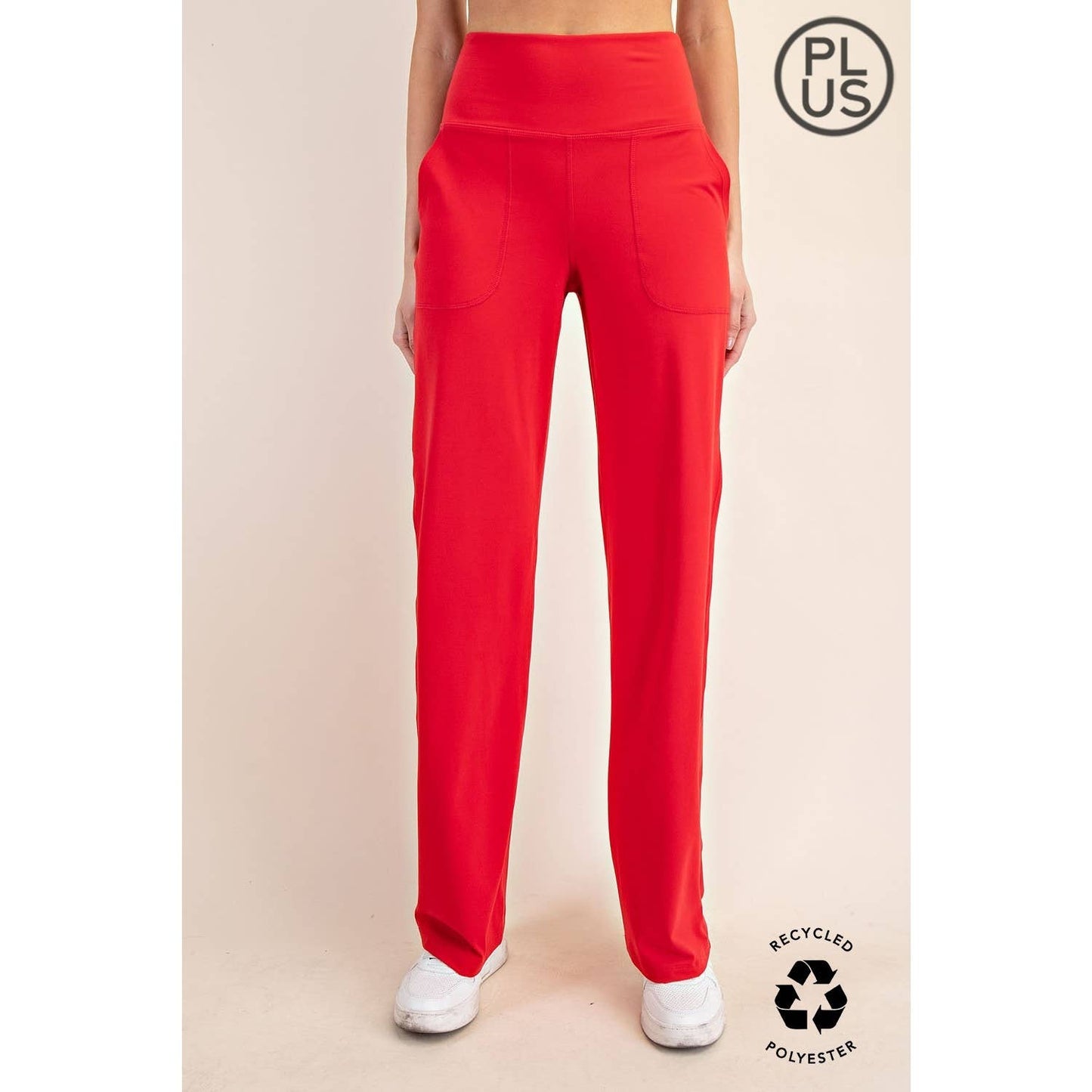 PLUS BUTTER SOFT STRAIGHT CASUAL YOGA PANTS