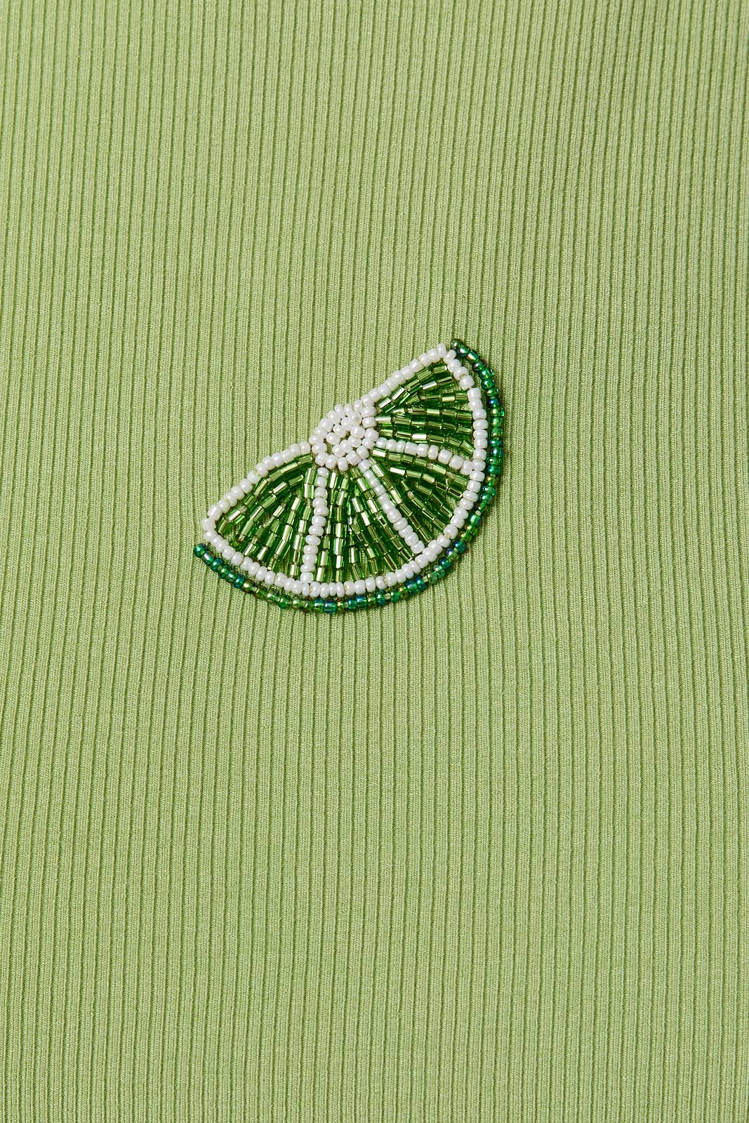 Lime Beaded Tank