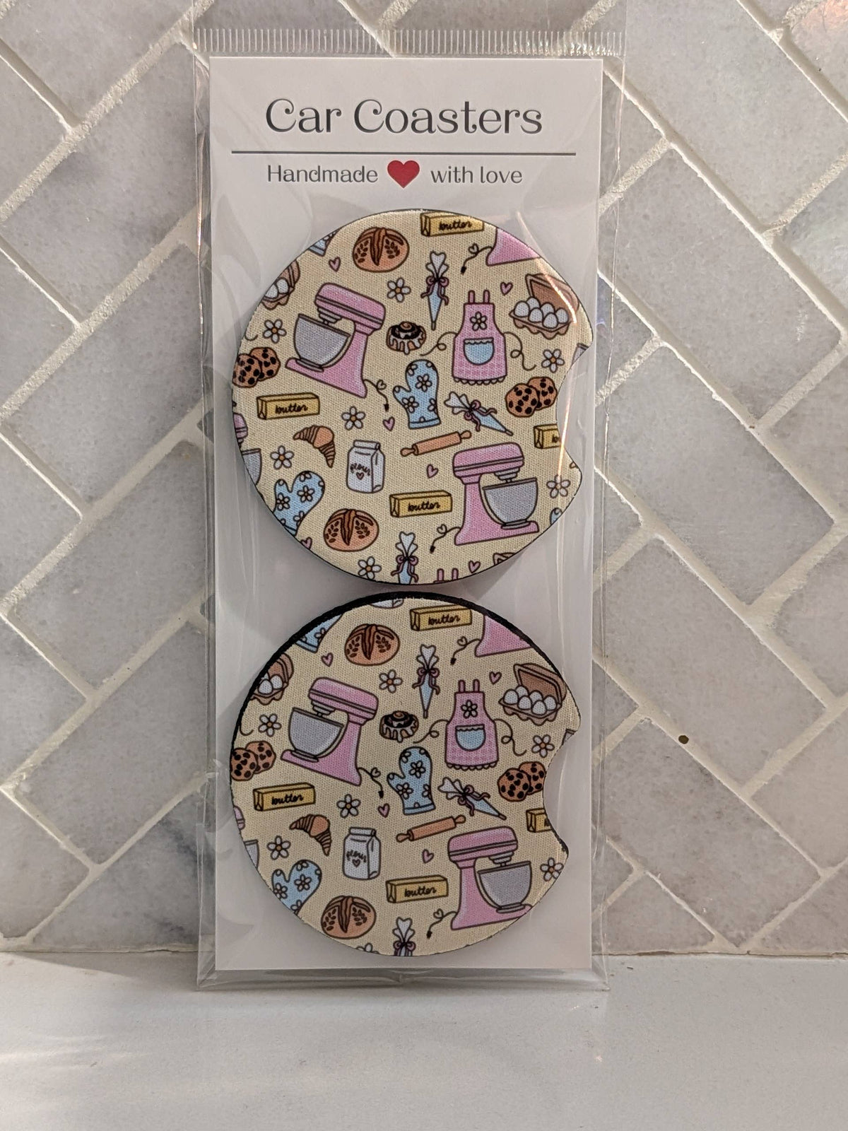 Baker Sourdough Car Coasters