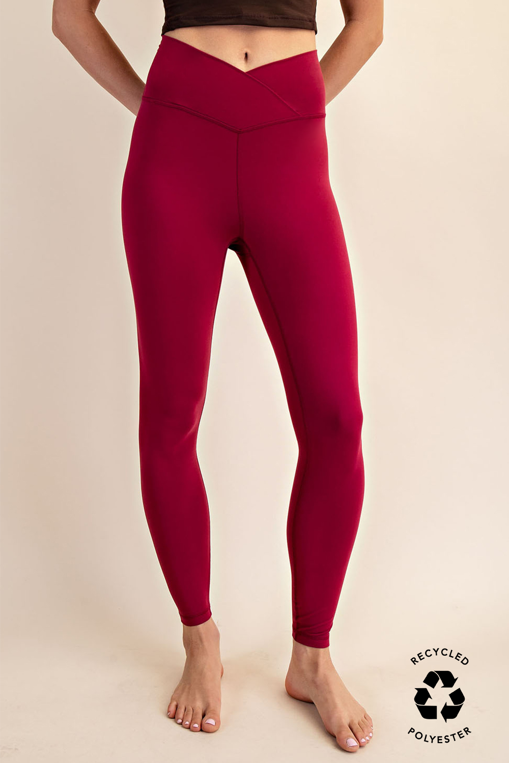 PLUS SIZE V WAIST FULL LENGTH LEGGINGS