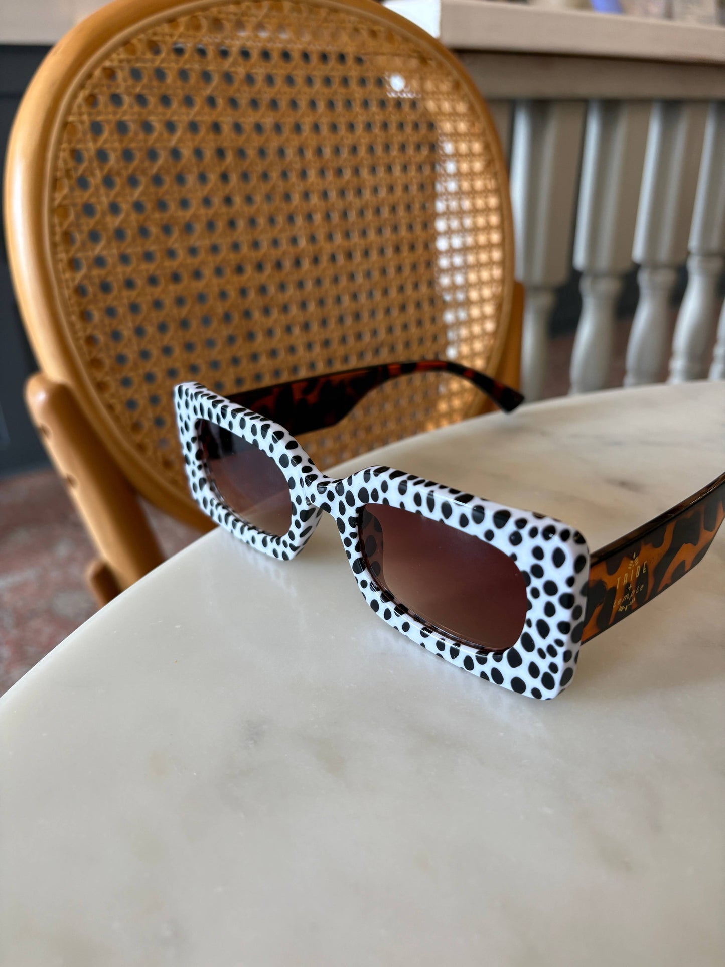 Spot Me If You Can Mixed Print Sunnies