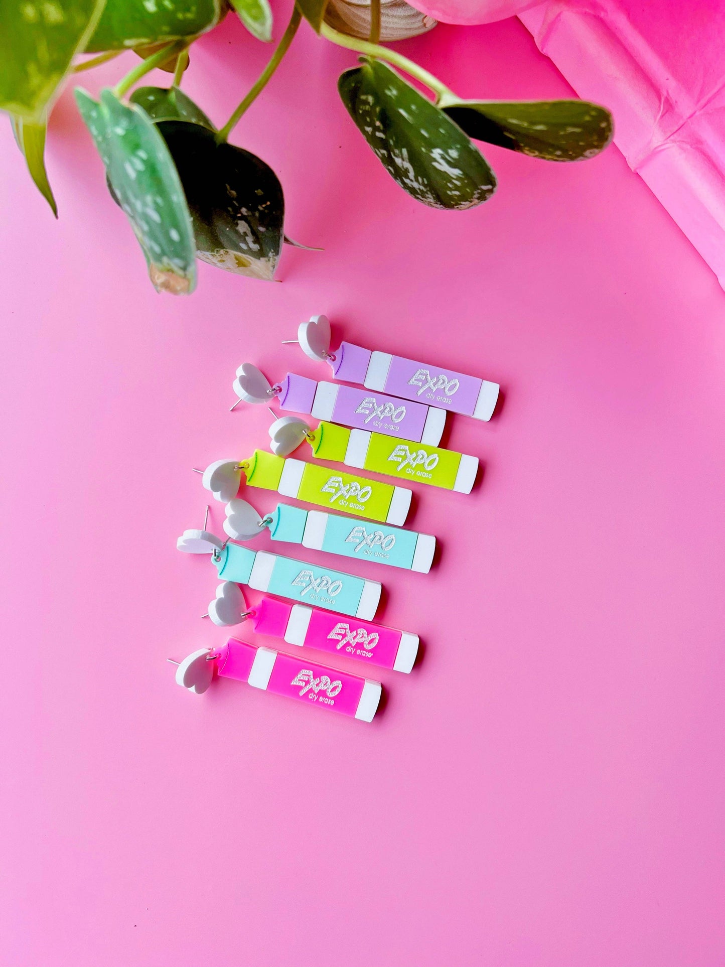 Dry Erase Marker Earrings