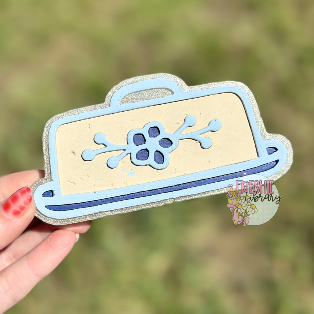 Vintage Butter Dish Car Freshie