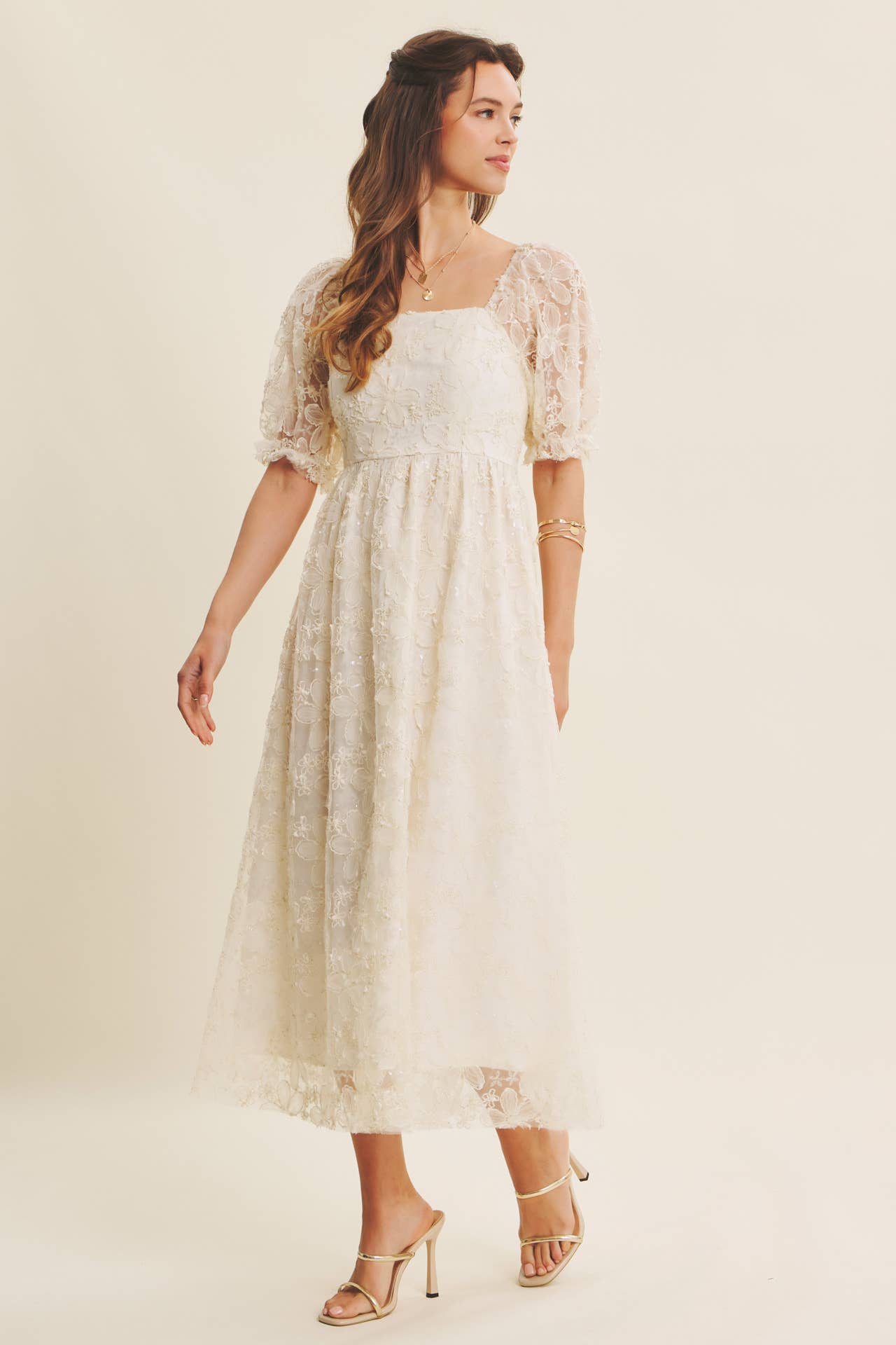 In February | Golden Grace Maxi Dress