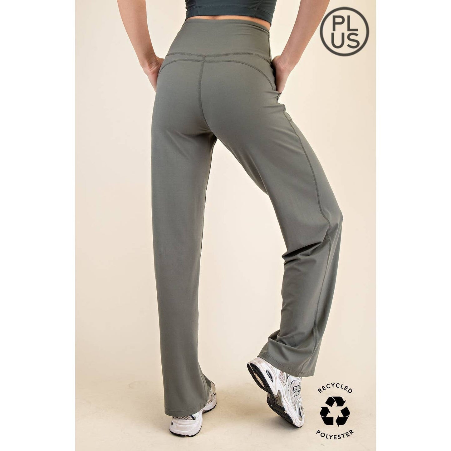 PLUS BUTTER SOFT STRAIGHT CASUAL YOGA PANTS