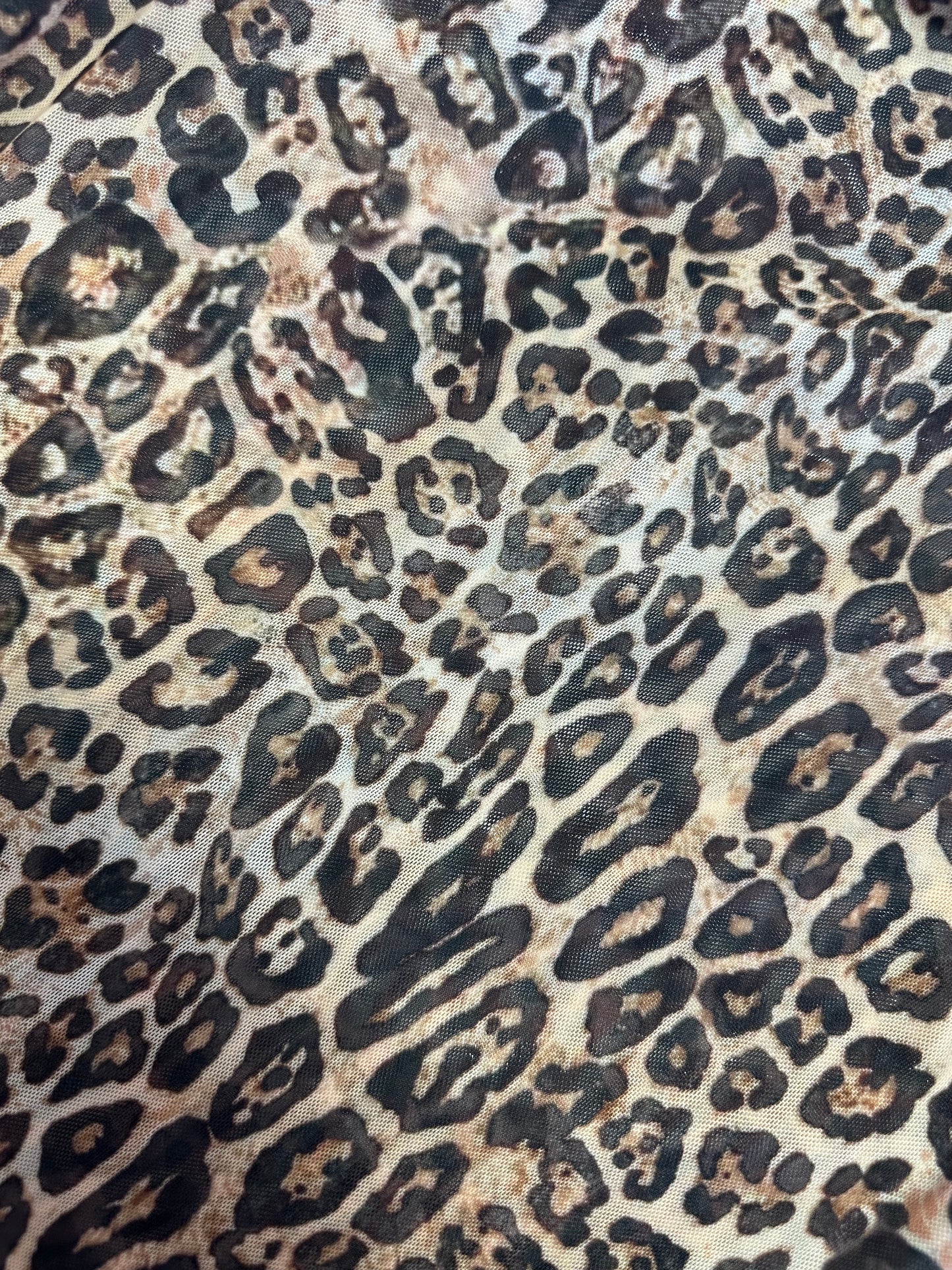 Cheetah Sheer Top