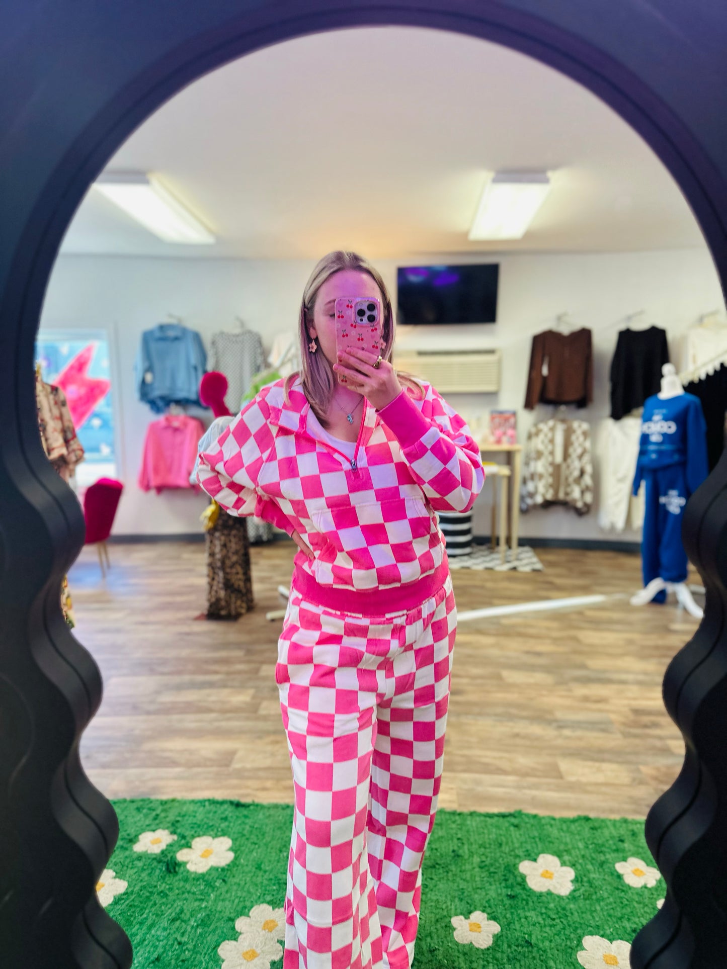 Cozy Checker Hoodie