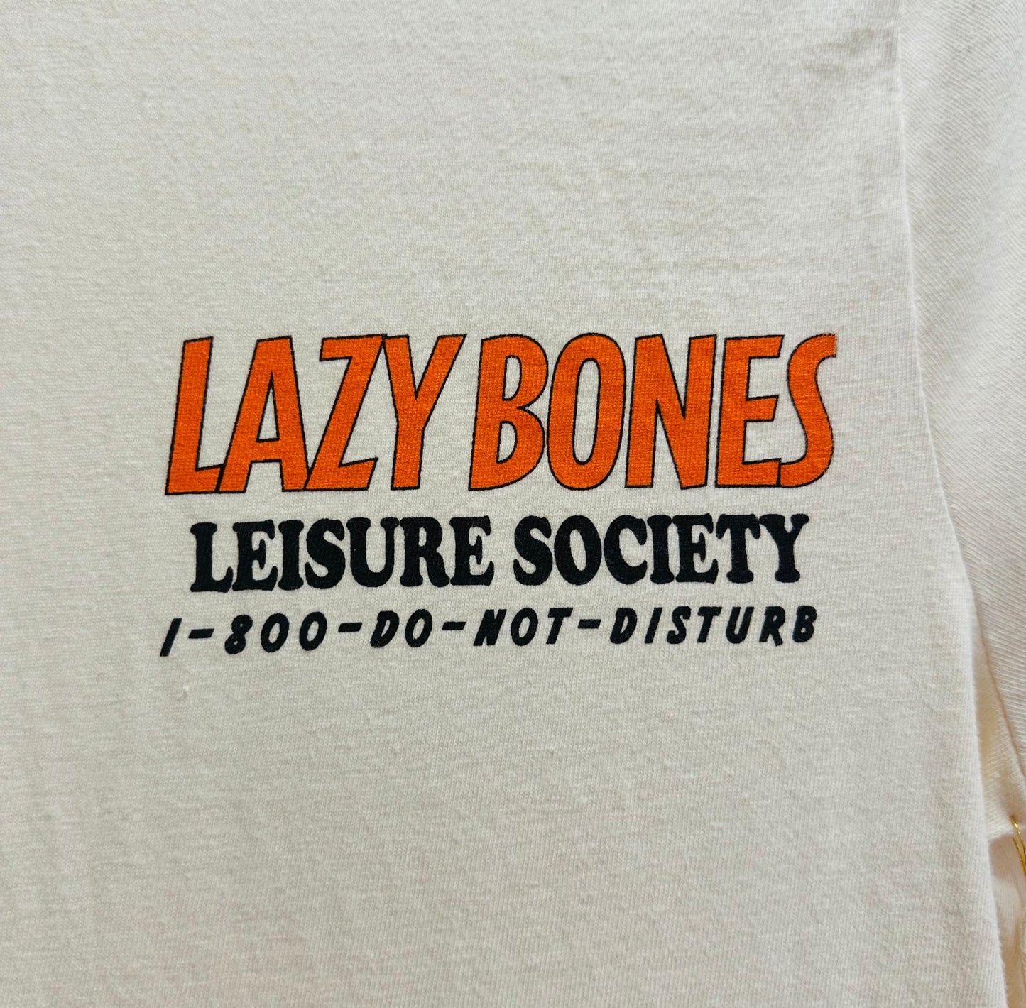 LAZY BONES TEE (FRONT + BACK)