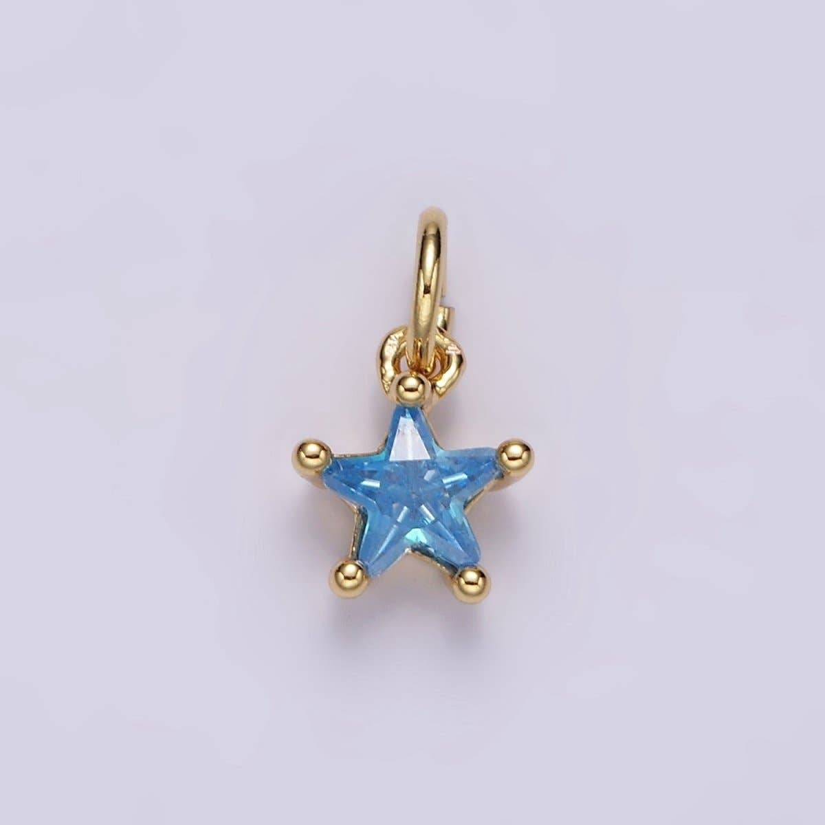 Celestial Star Birthstone Charms