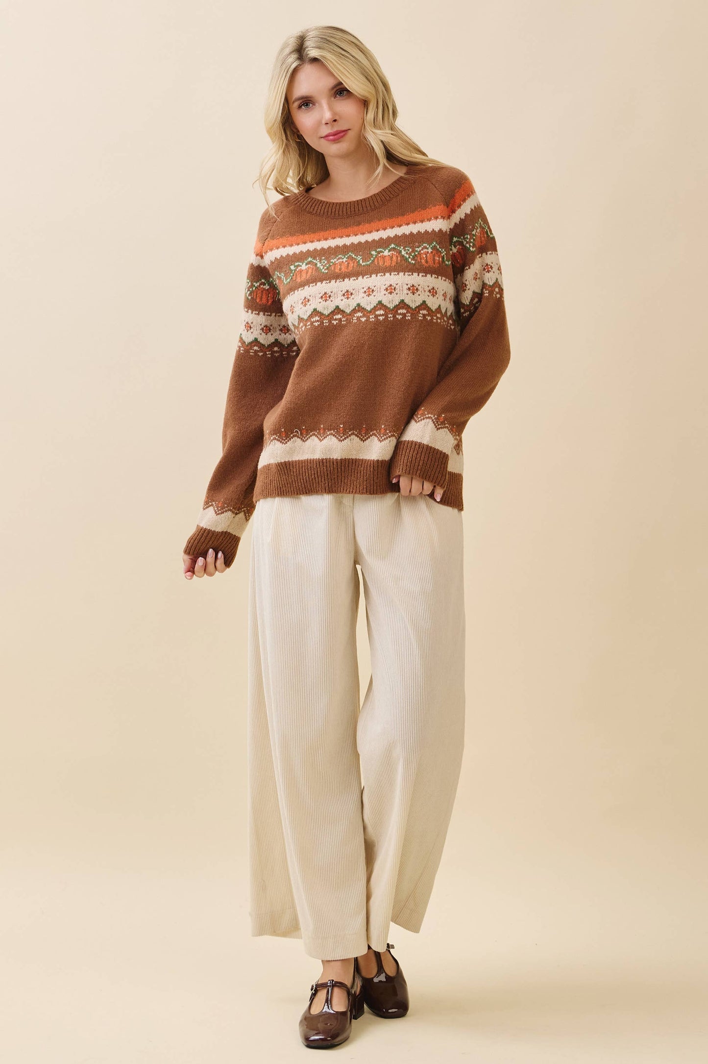 LOVELO | Autumn Pumpkin Knit Sweater