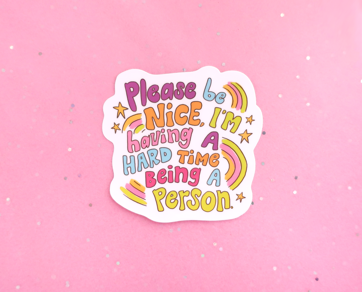 I'm having a hard time sticker