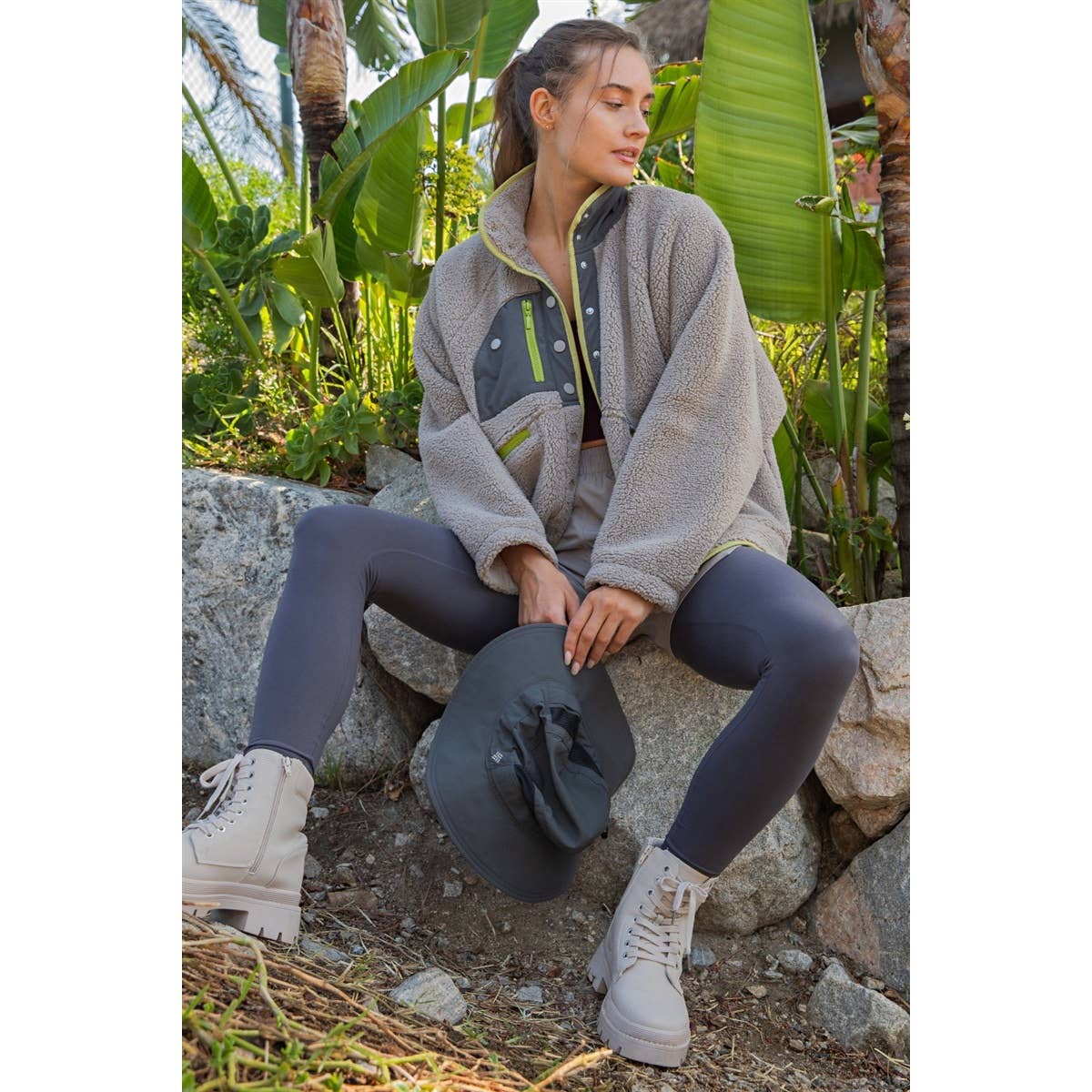 SHERPA BUTTON UP JACKET
