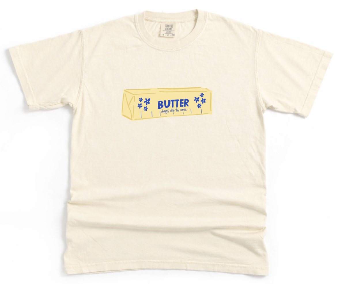 Butter Days Are To Come Ivory Tee