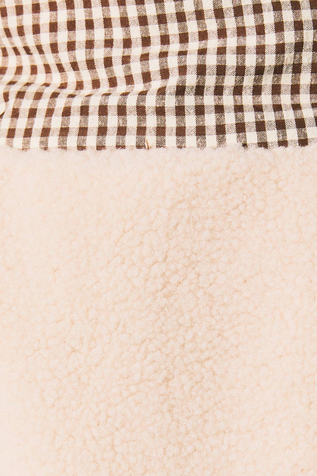 Gingham & Sherpa Reversible Jacket