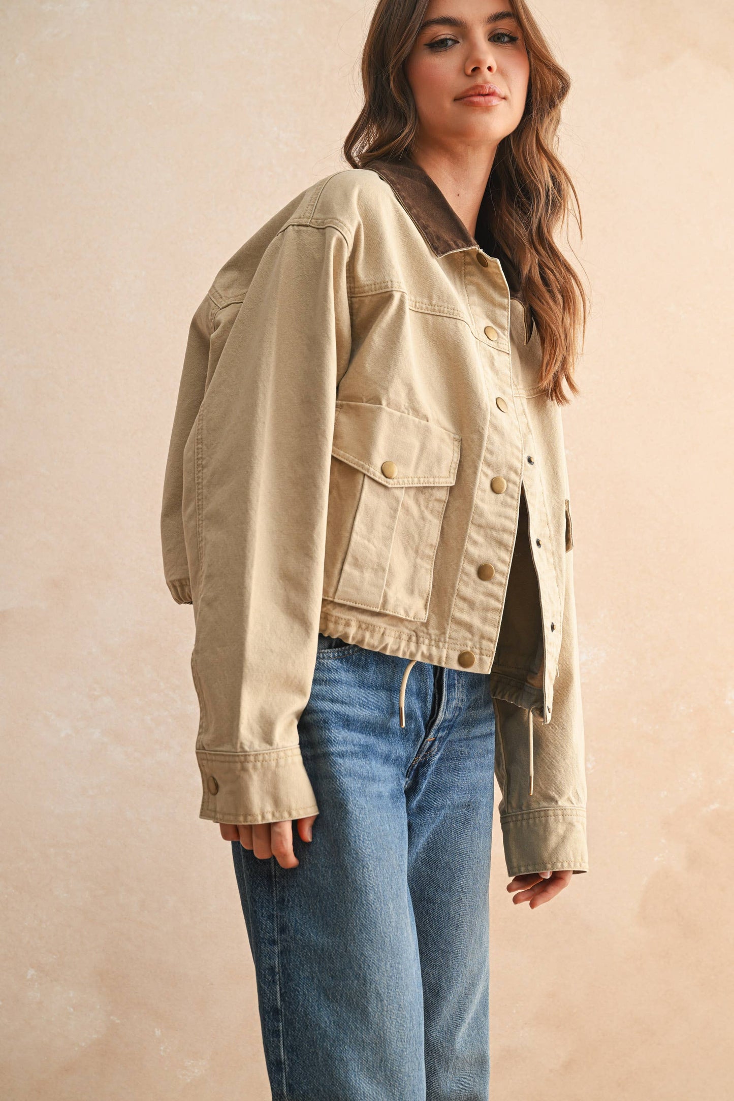 MIOU MUSE | 100% Cotton Gilmore Utility Jacket