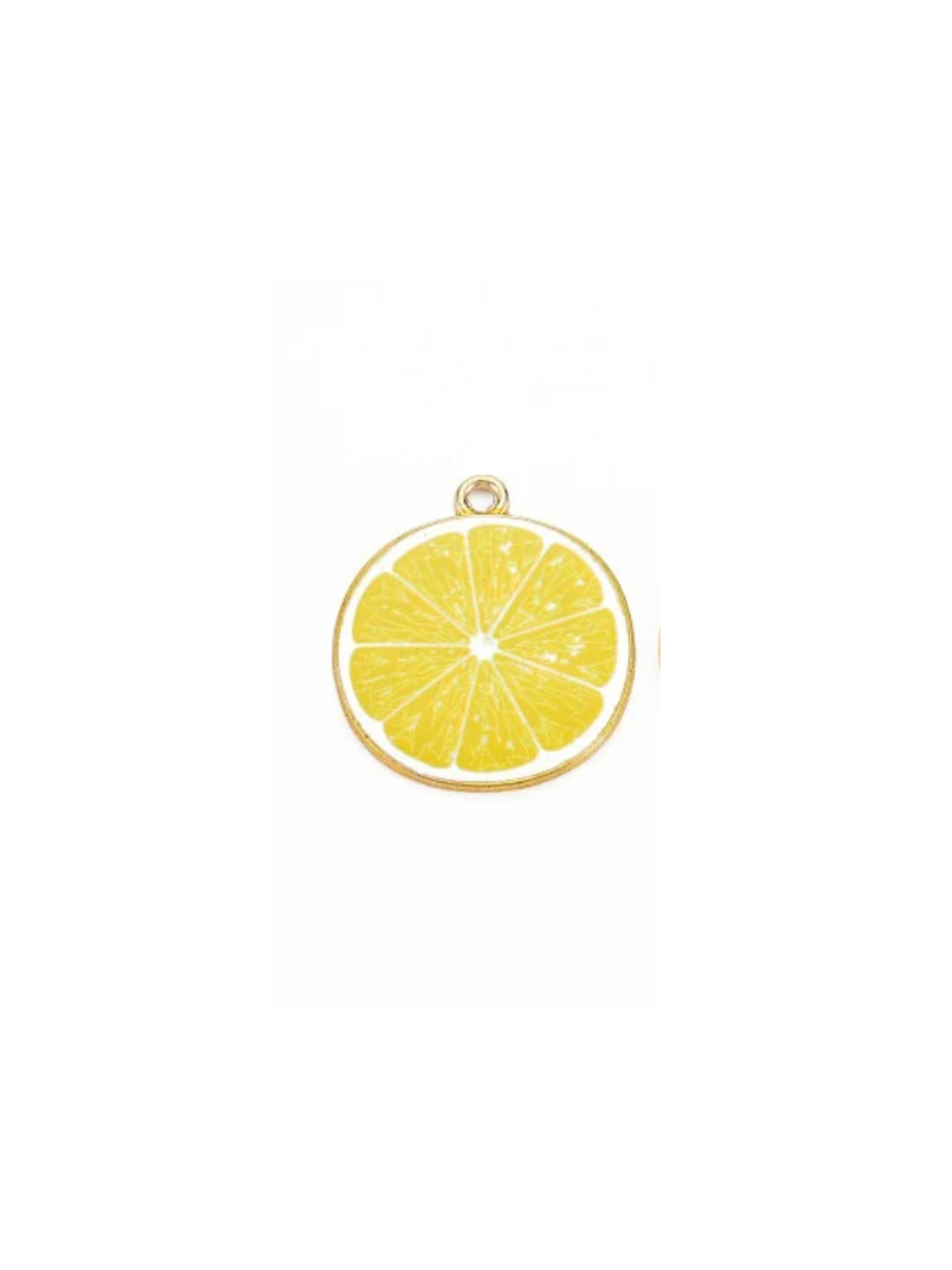 Gold Lemon Slice Charm