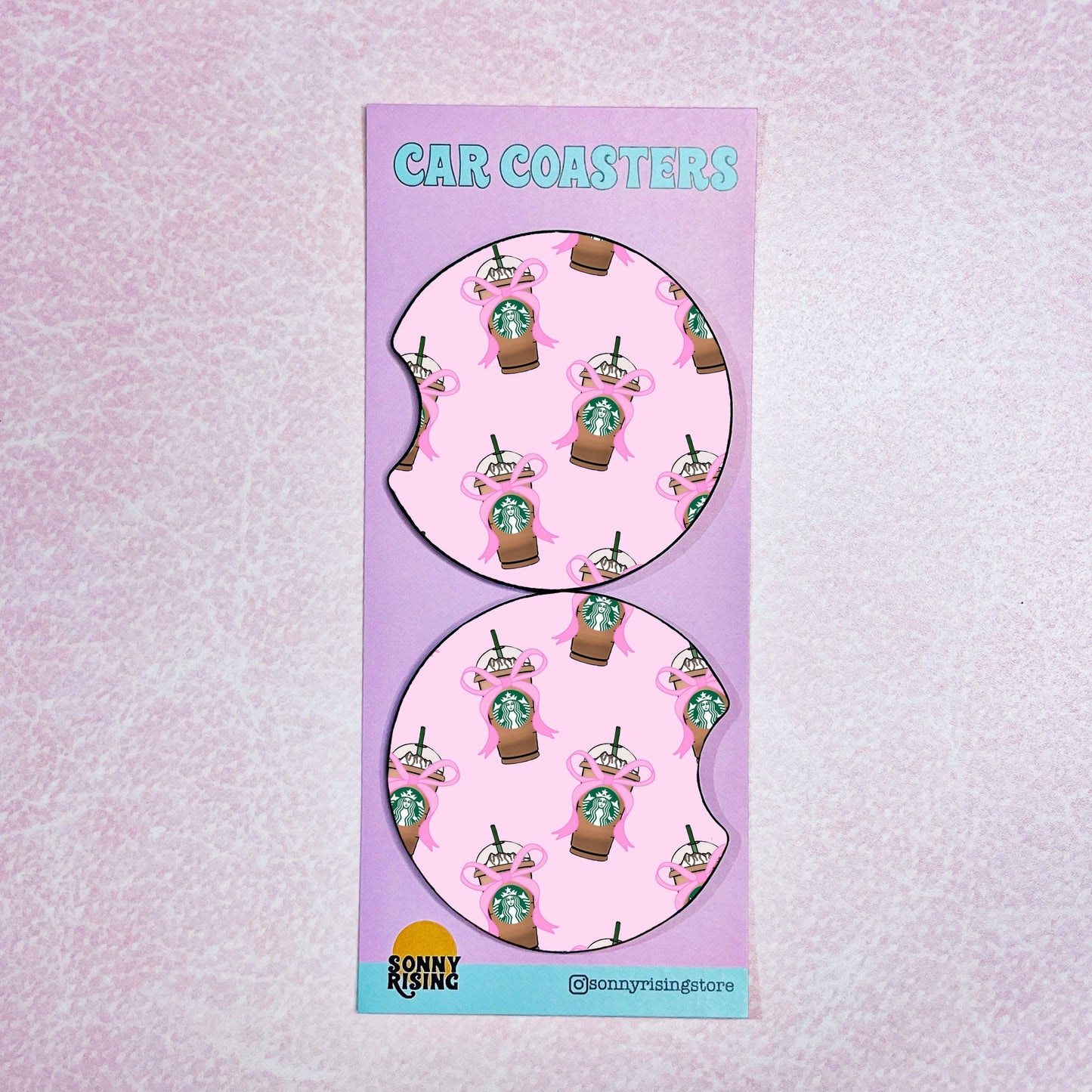 2 Car Coasters, Frap Pattern