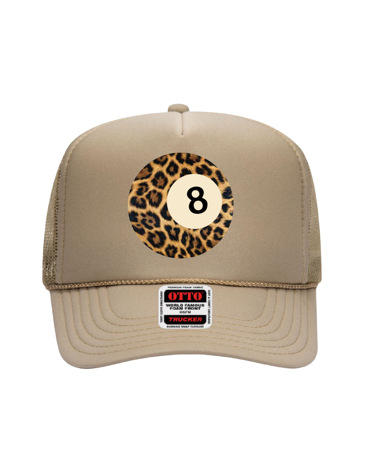 Fierce 8 Ball Trucker Hat (Natural)
