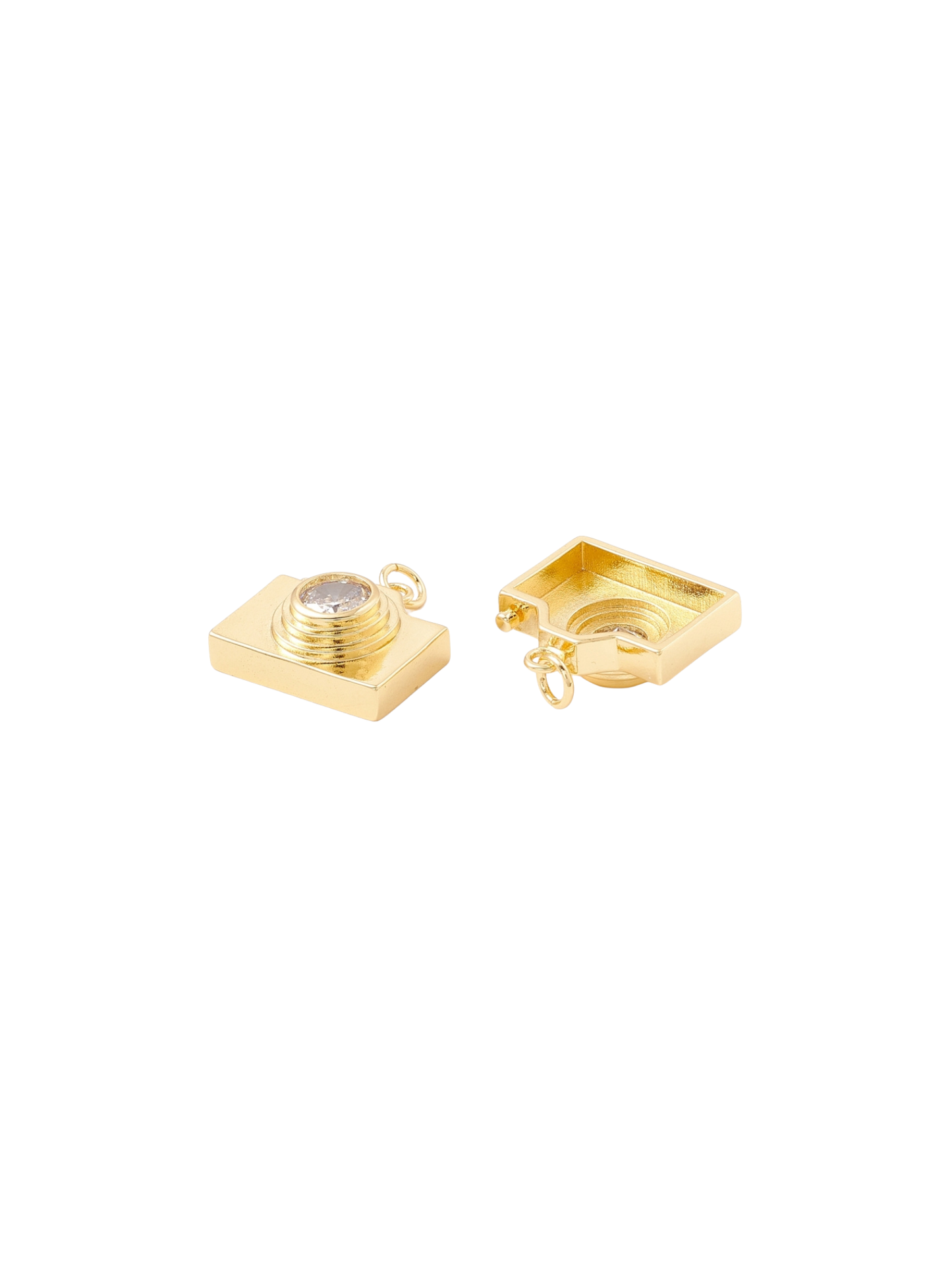 * Gold Say Cheese Charm