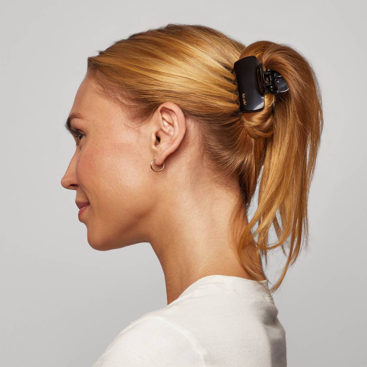 Kitsch | Recycled Plastic Medium Puffy Claw Clips 2pc Set- Black/Tort