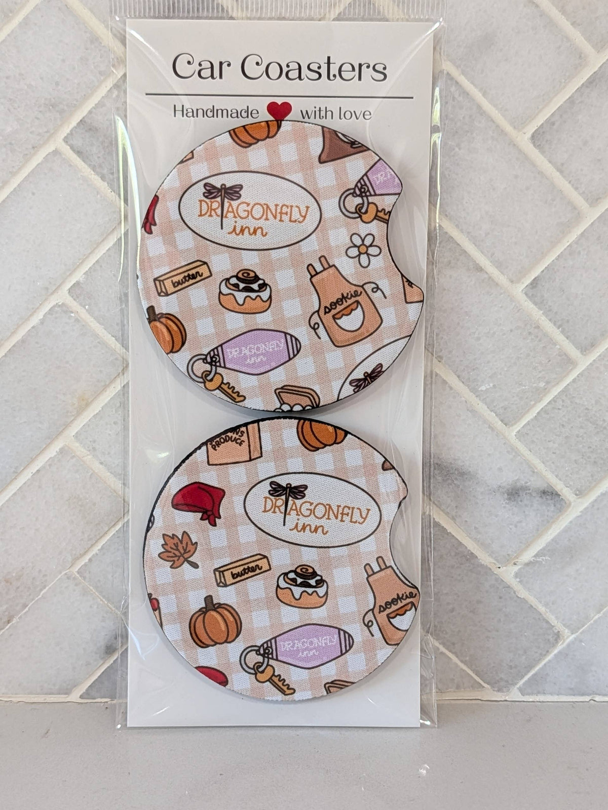 GG Shop Doodles Inspired Car Coasters