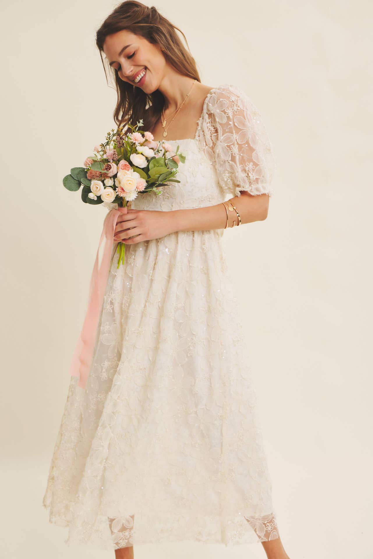 In February | Golden Grace Maxi Dress