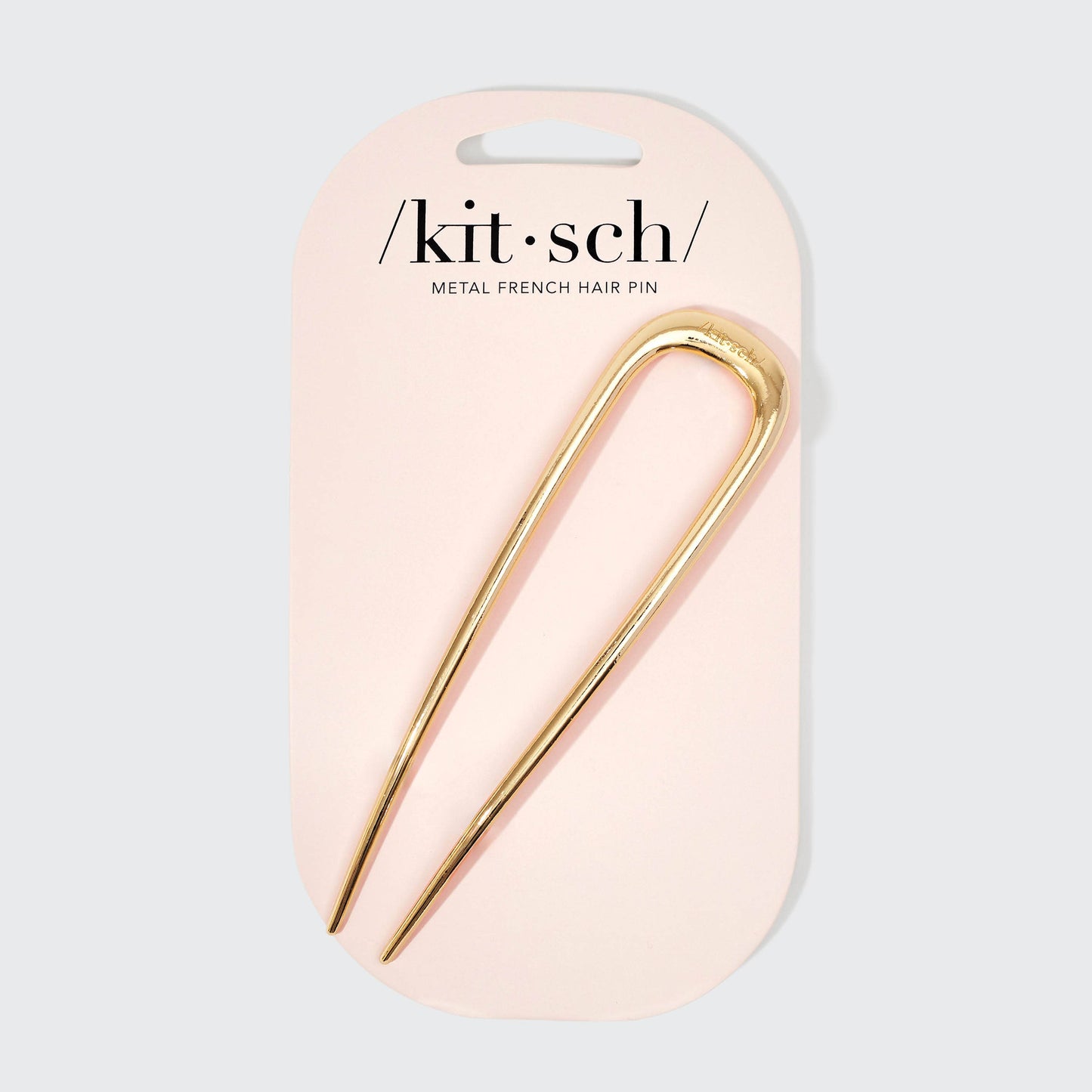 Kitsch | Metal French Hair Pin - Gold