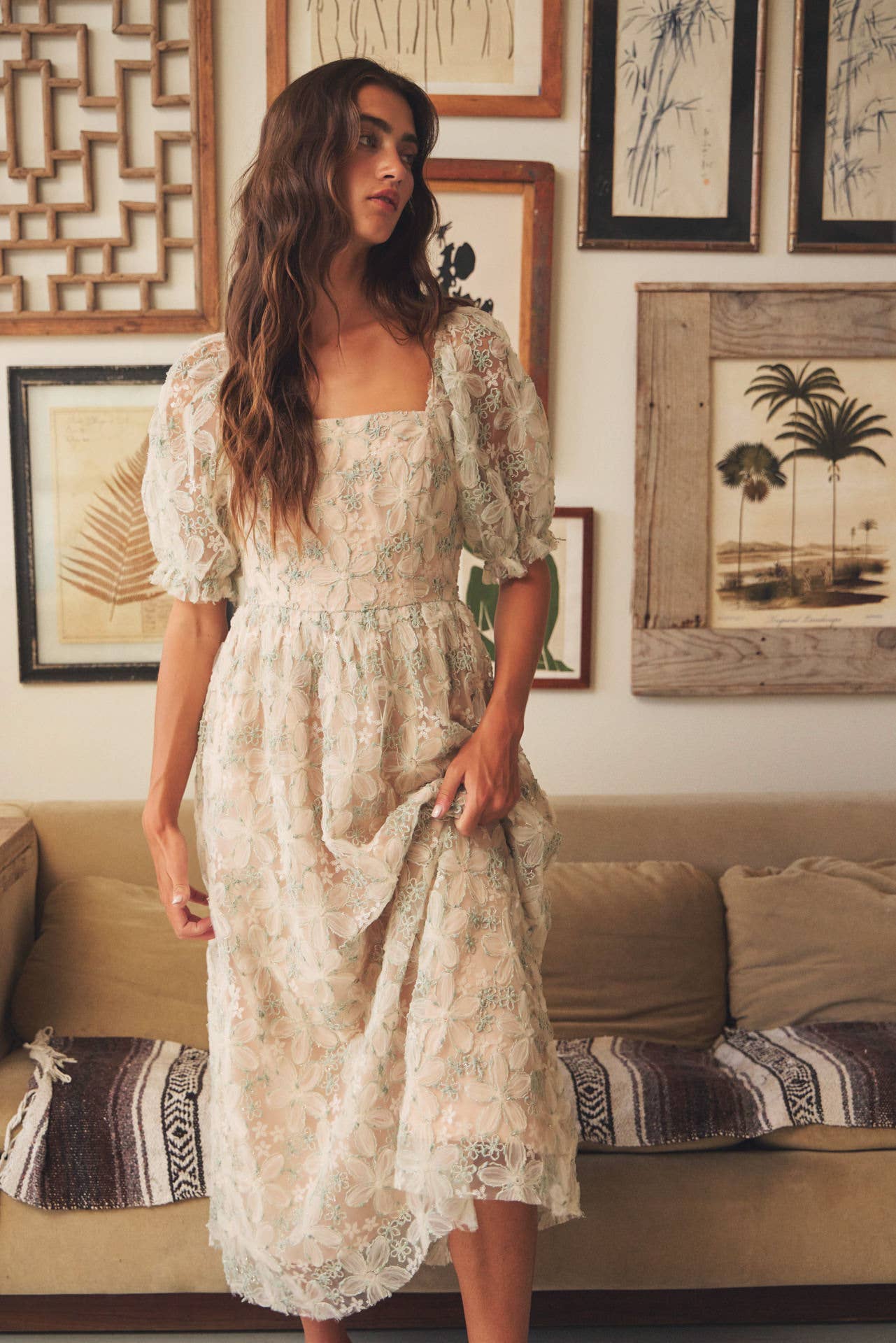 In February | Golden Grace Maxi Dress